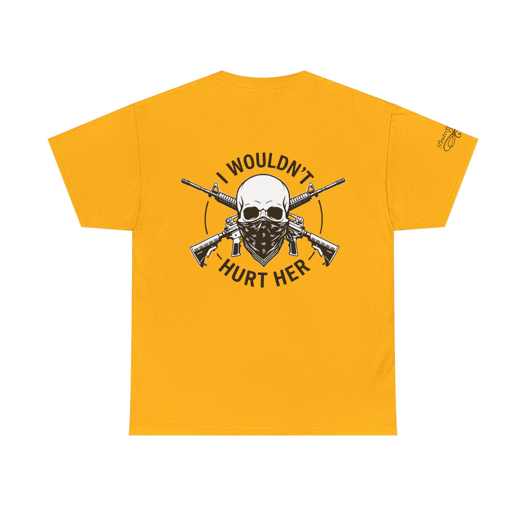 Protective Dad Assault Rifles T-Shirt | Here’s Your Warning