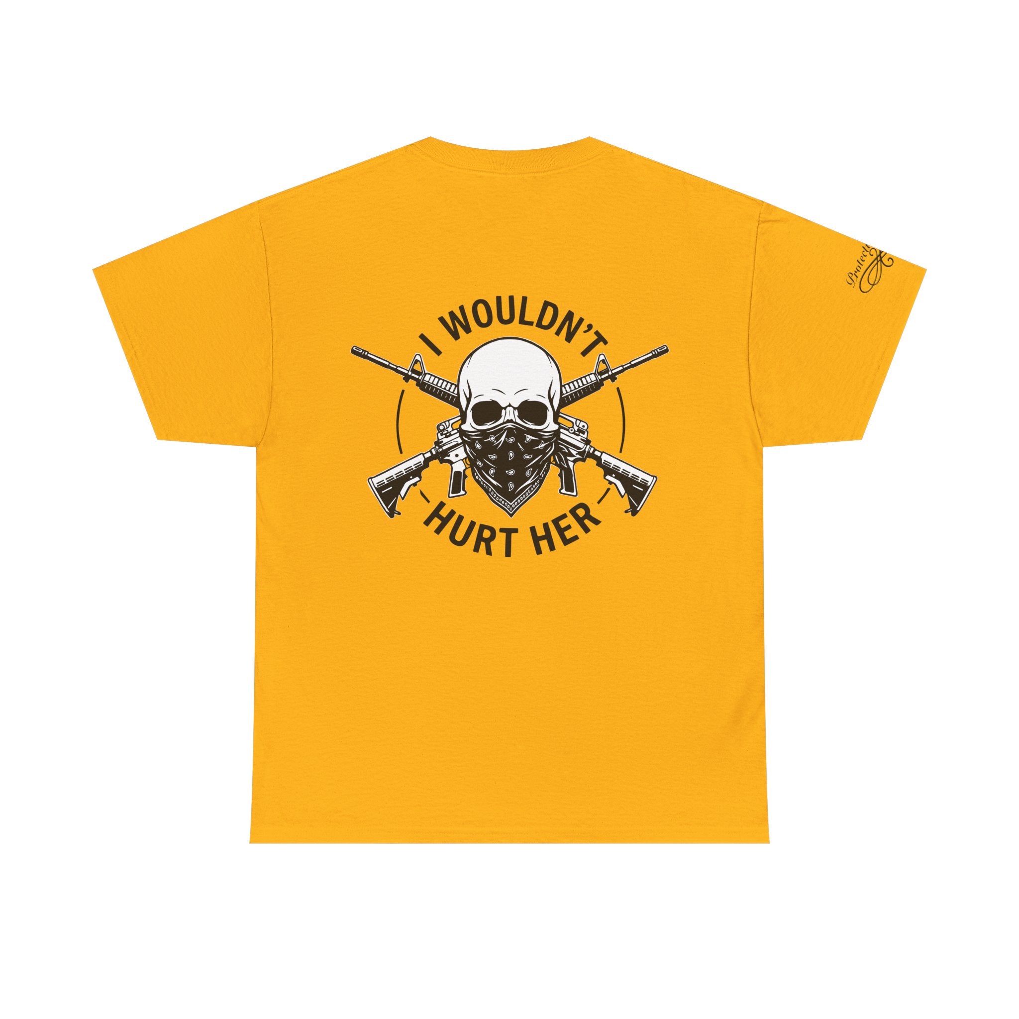 Protective Dad Assault Rifles T-Shirt | Here’s Your Warning