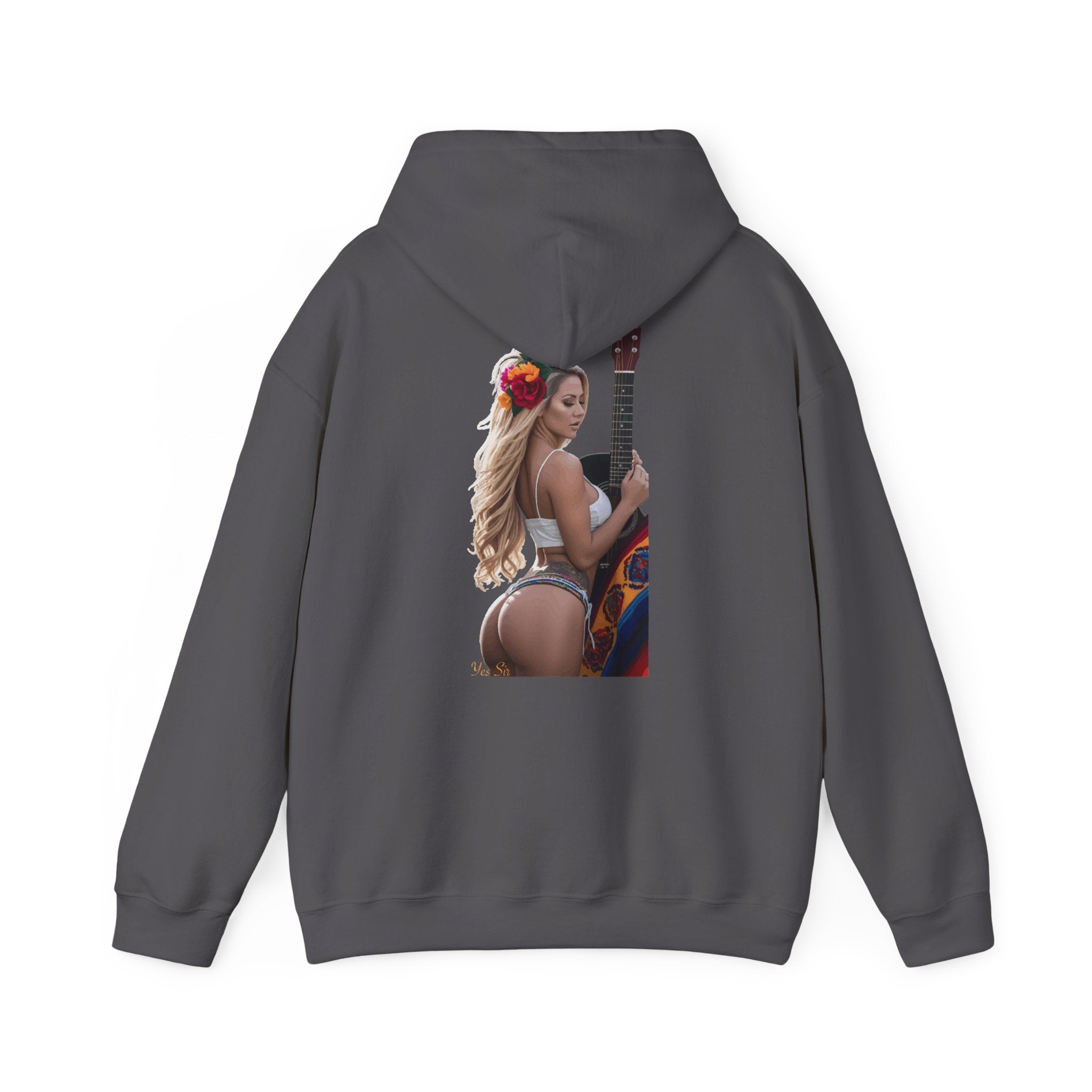 Pretty Flowers Yes Sir Hoodie | Parental Advisory  for the Bearded