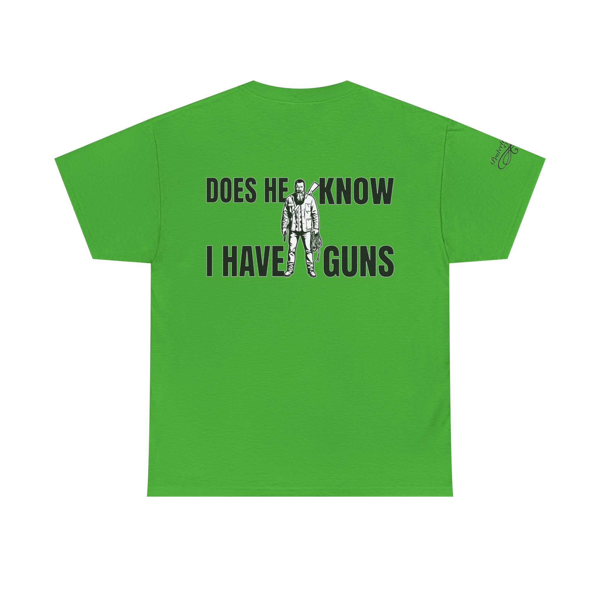 Protective Dad Does He Know T-Shirt| Here’s Your Warning