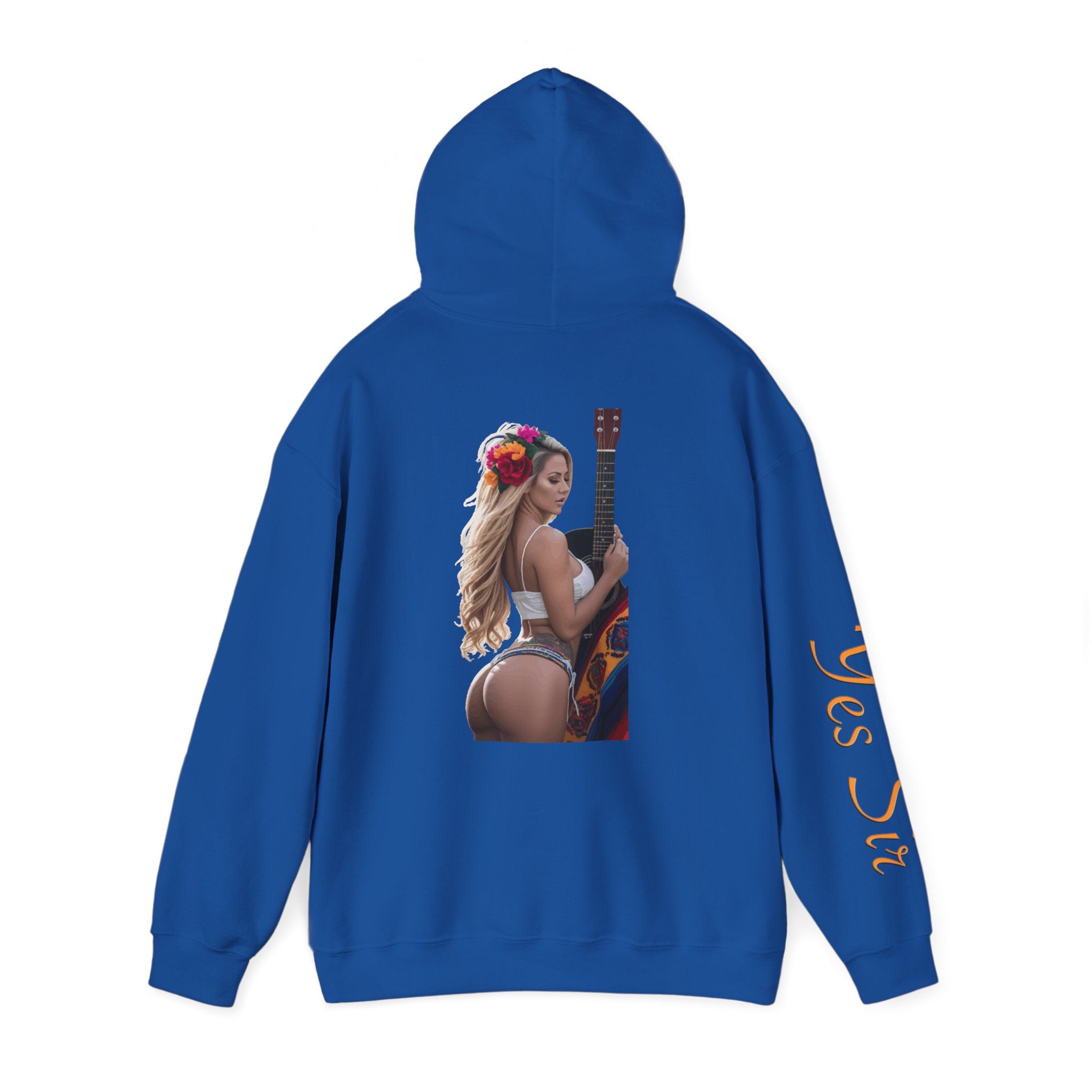 Pretty Flowers Yes Sir Hoodie | Parental Advisory  for the Bearded