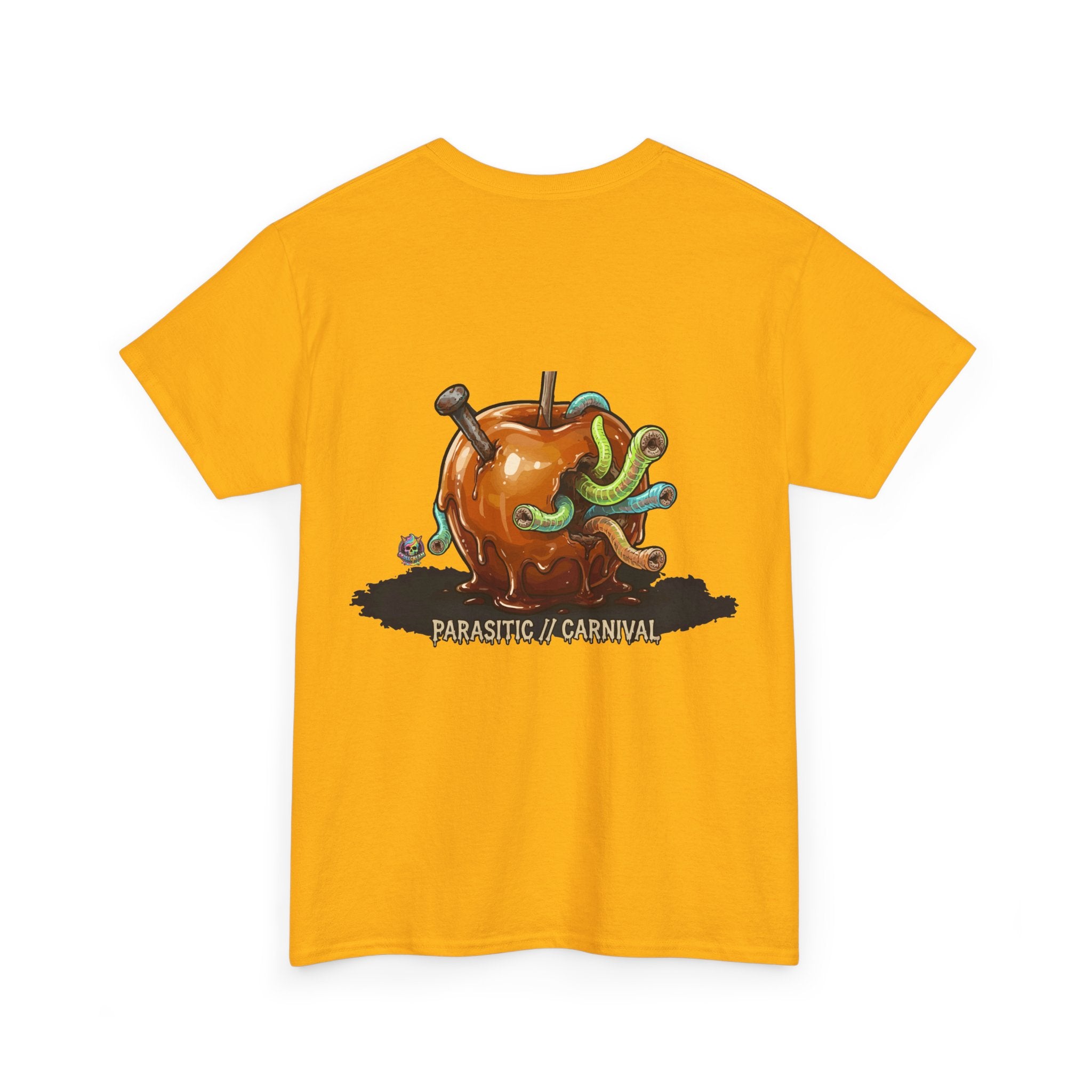 Skullcream Carnival Caramel Apple - Spooky Candy Apple Graphic T-Shirt