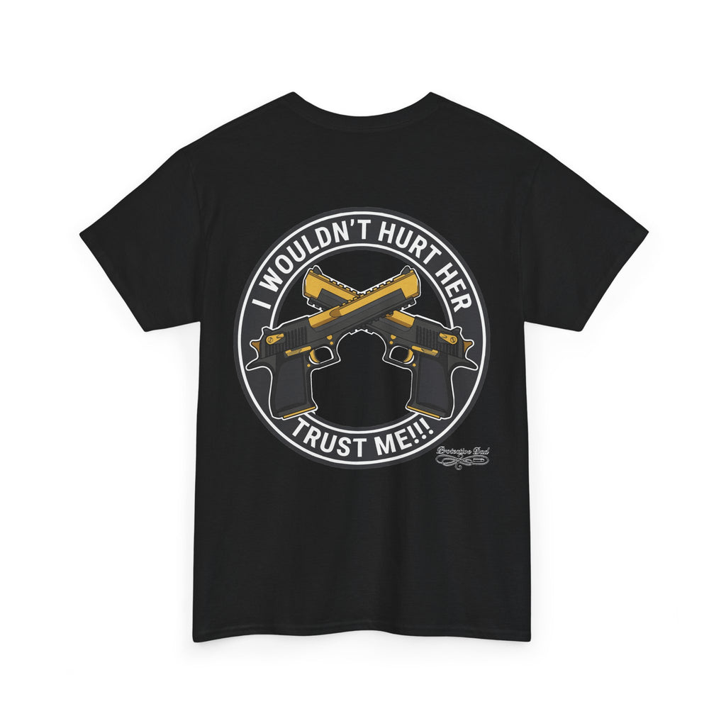 Protective Dad Pistols T-Shirt | Here’s Your Warning