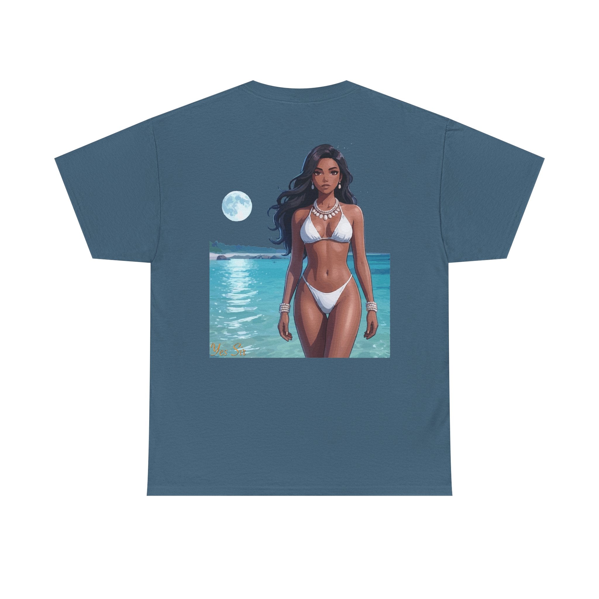 Under the Moon Light Yes Sir T-Shirt | Parental Advisory  for the Bearded