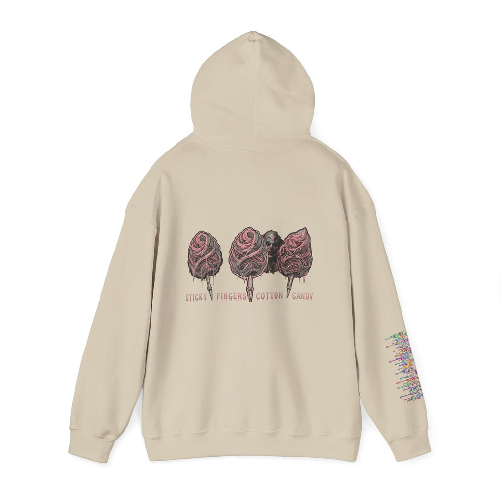 Cotton Candy Skullcream Hoodie — Sticky Fingers Band Graphic Pullover