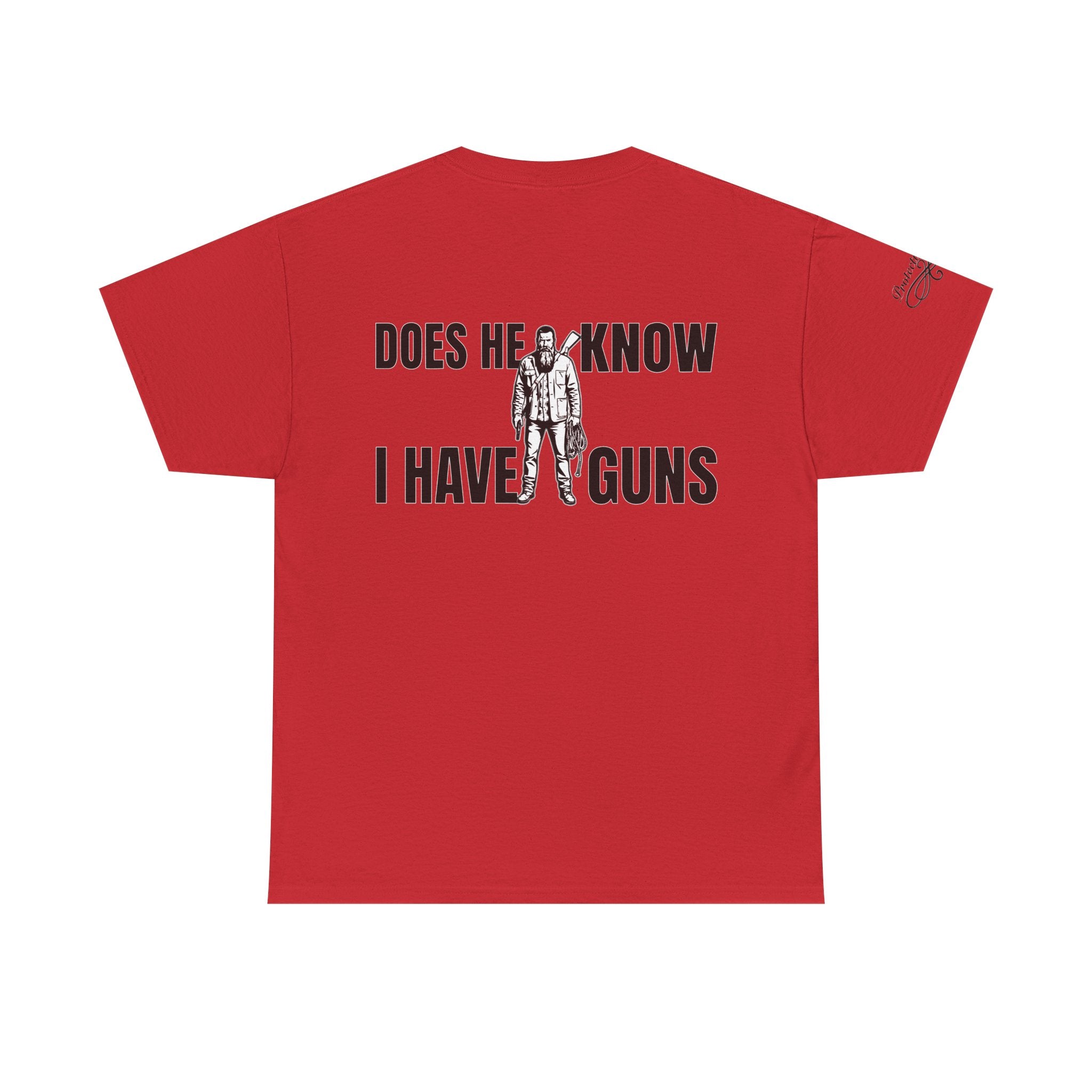 Protective Dad Does He Know T-Shirt| Here’s Your Warning