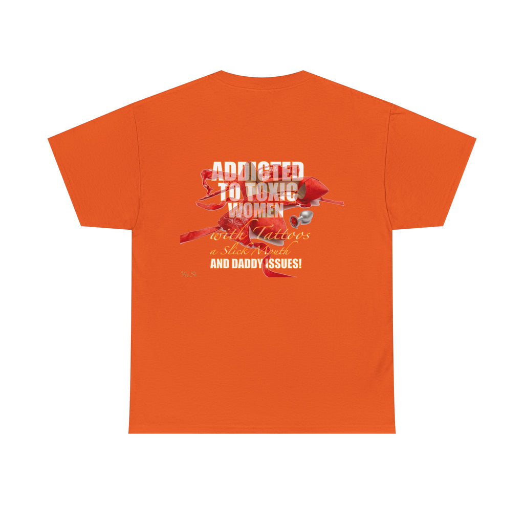 Addicted | Yes Sir T Shirt | Recovering Addict Red Graphic T Shirt
