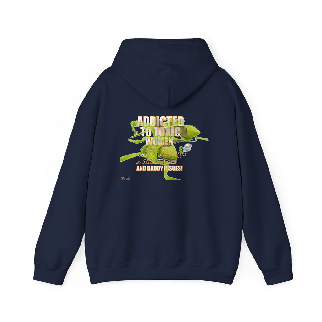Addicted | Yes Sir Hoodie | Recovering Addict Graphic Hoodie