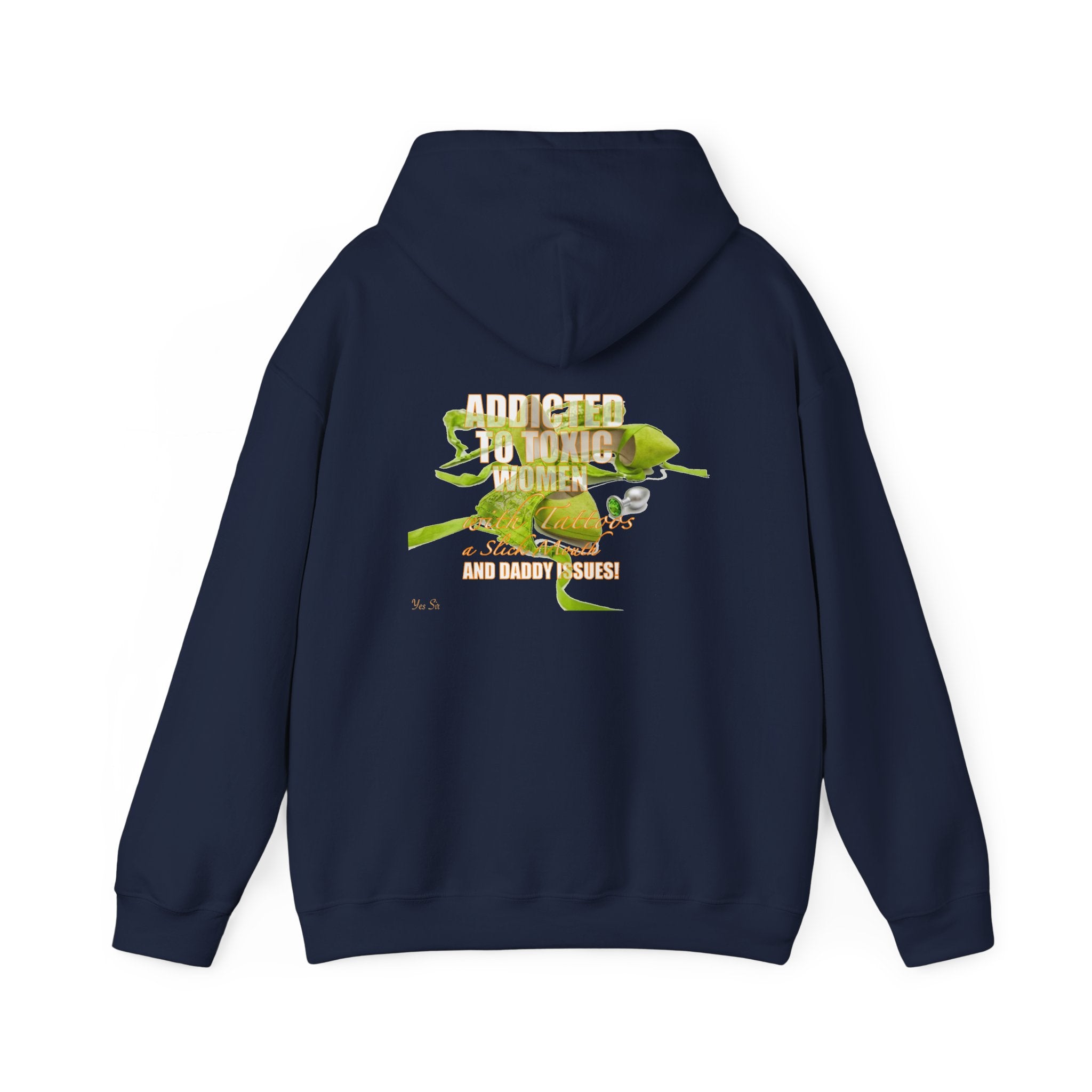 Addicted | Yes Sir Hoodie | Recovering Addict Graphic Hoodie