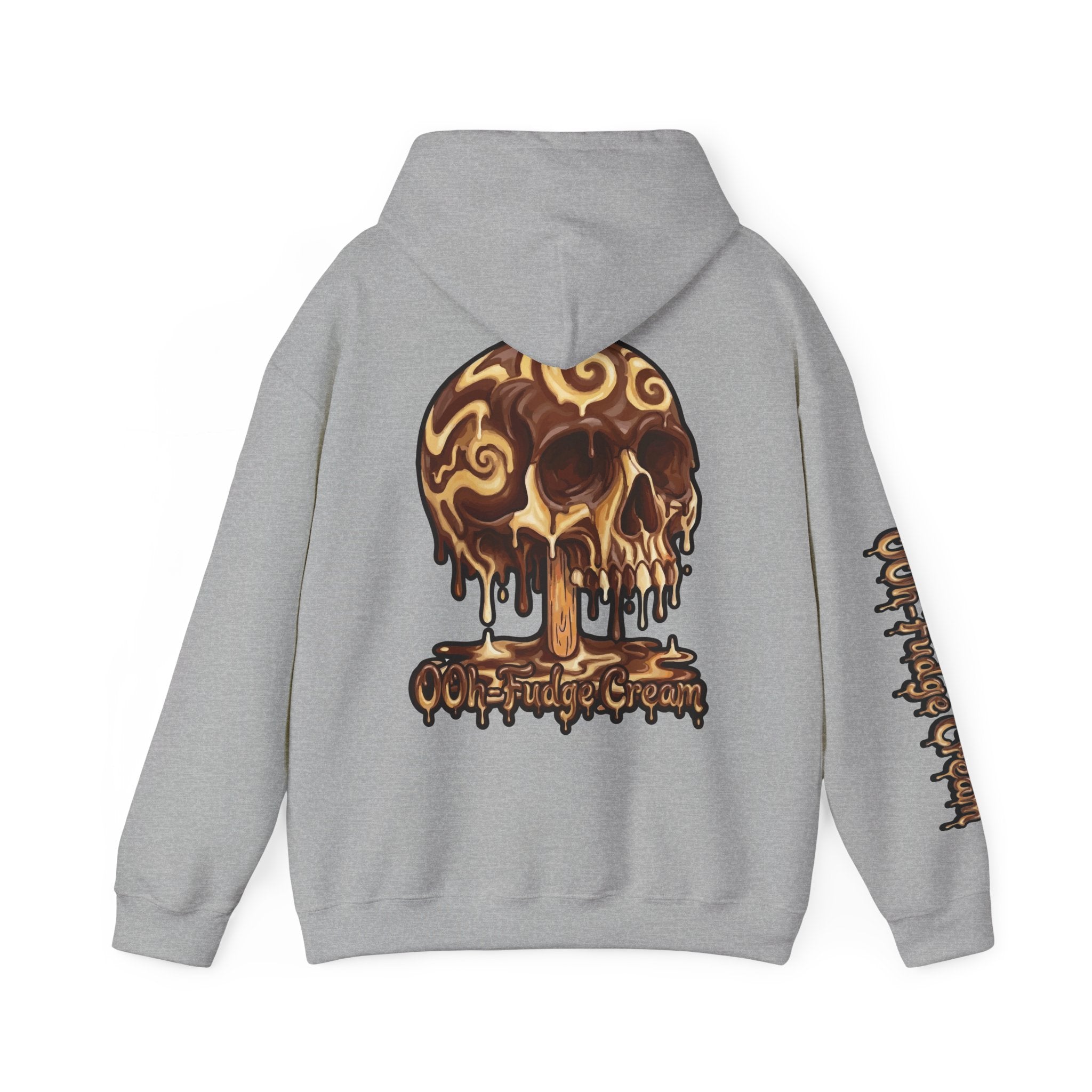 Skullcream-Ooh-Fudge Cream Hoodie | Dripping Skull Graphic