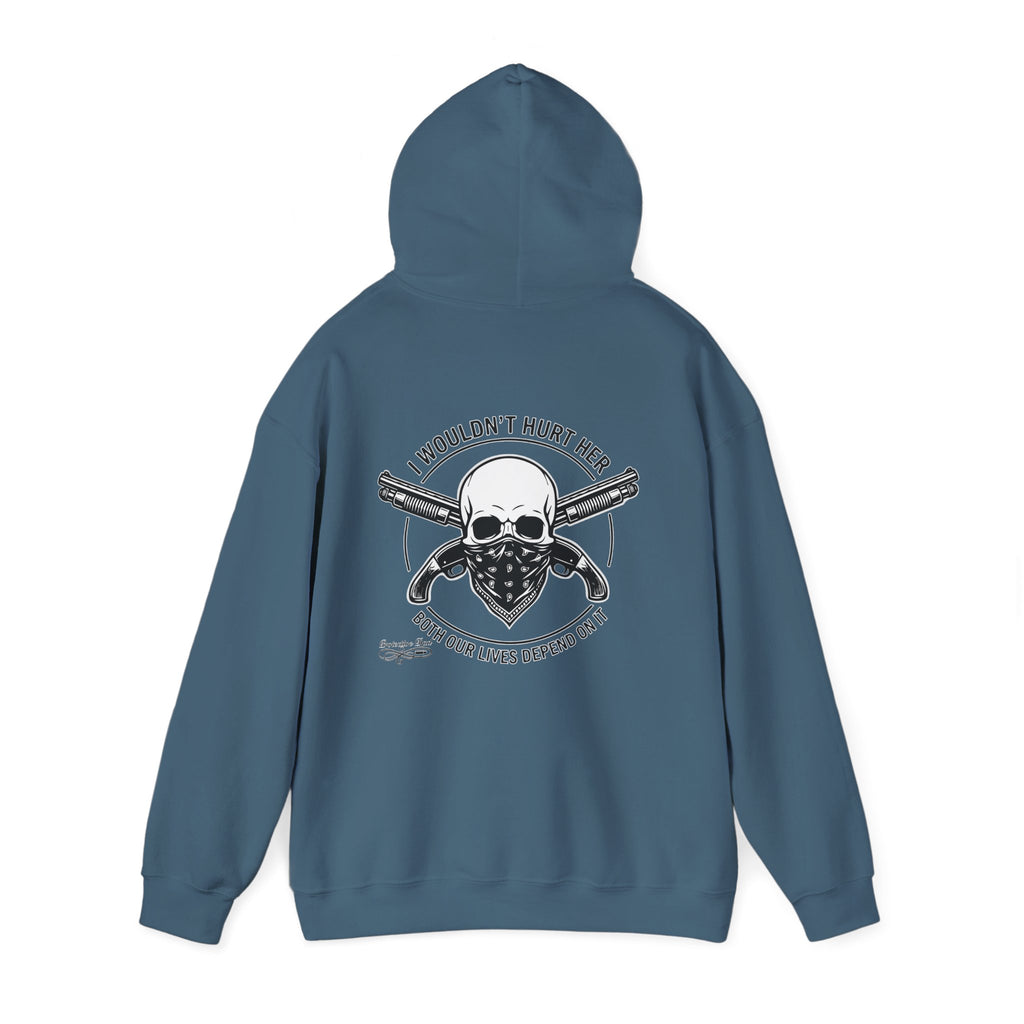 Protective Dad Sawed Off Shotguns - Hoodie | Here’s Your Warning
