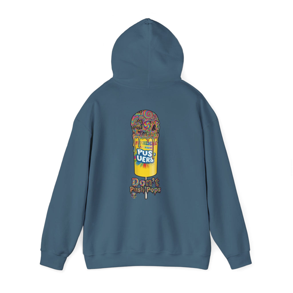 Skullcream-Don’t Push-Pops Hoodie | Dripping Skull Graphic