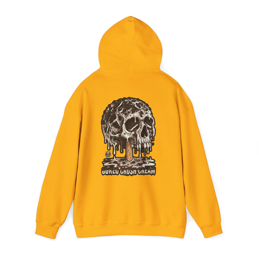 Skullcream-Goreo Crush Cream Hoodie | Dripping Skull Graphic
