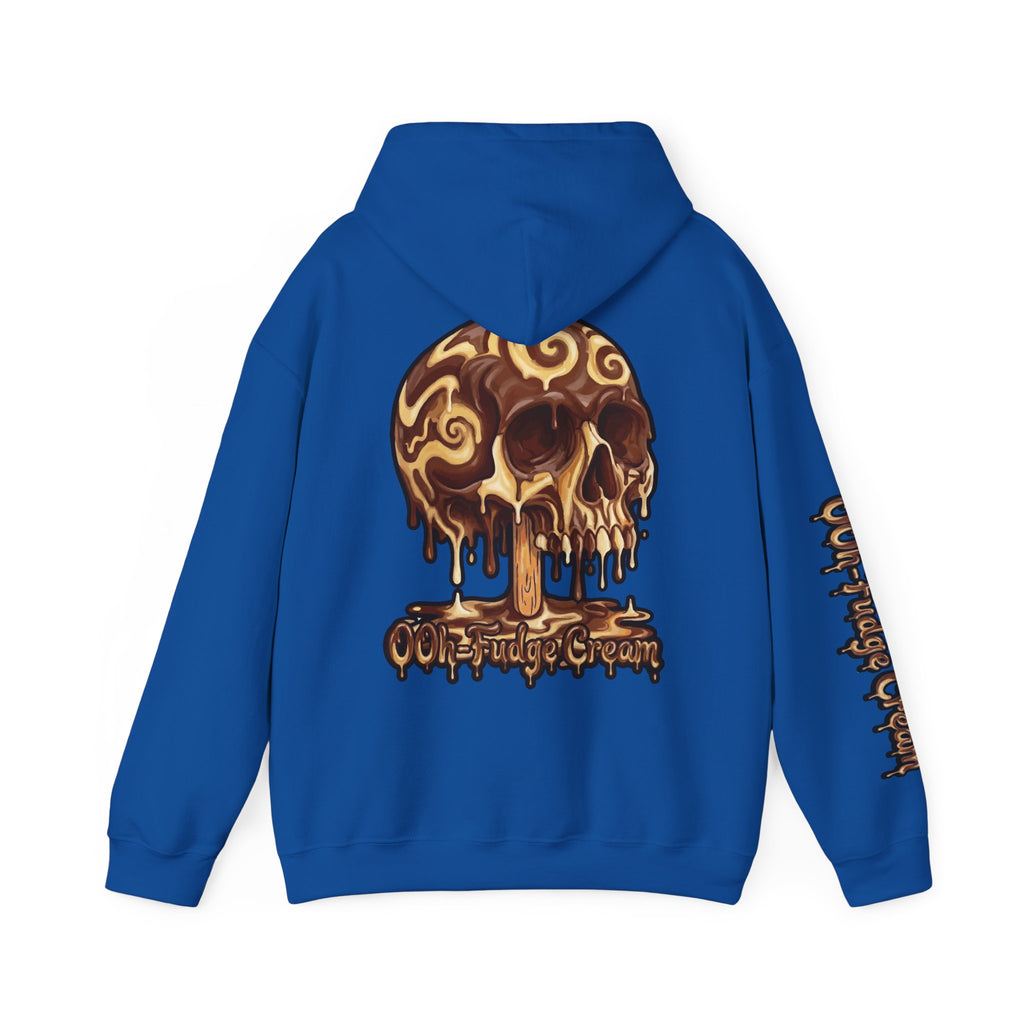 Skullcream-Ooh-Fudge Cream Hoodie | Dripping Skull Graphic