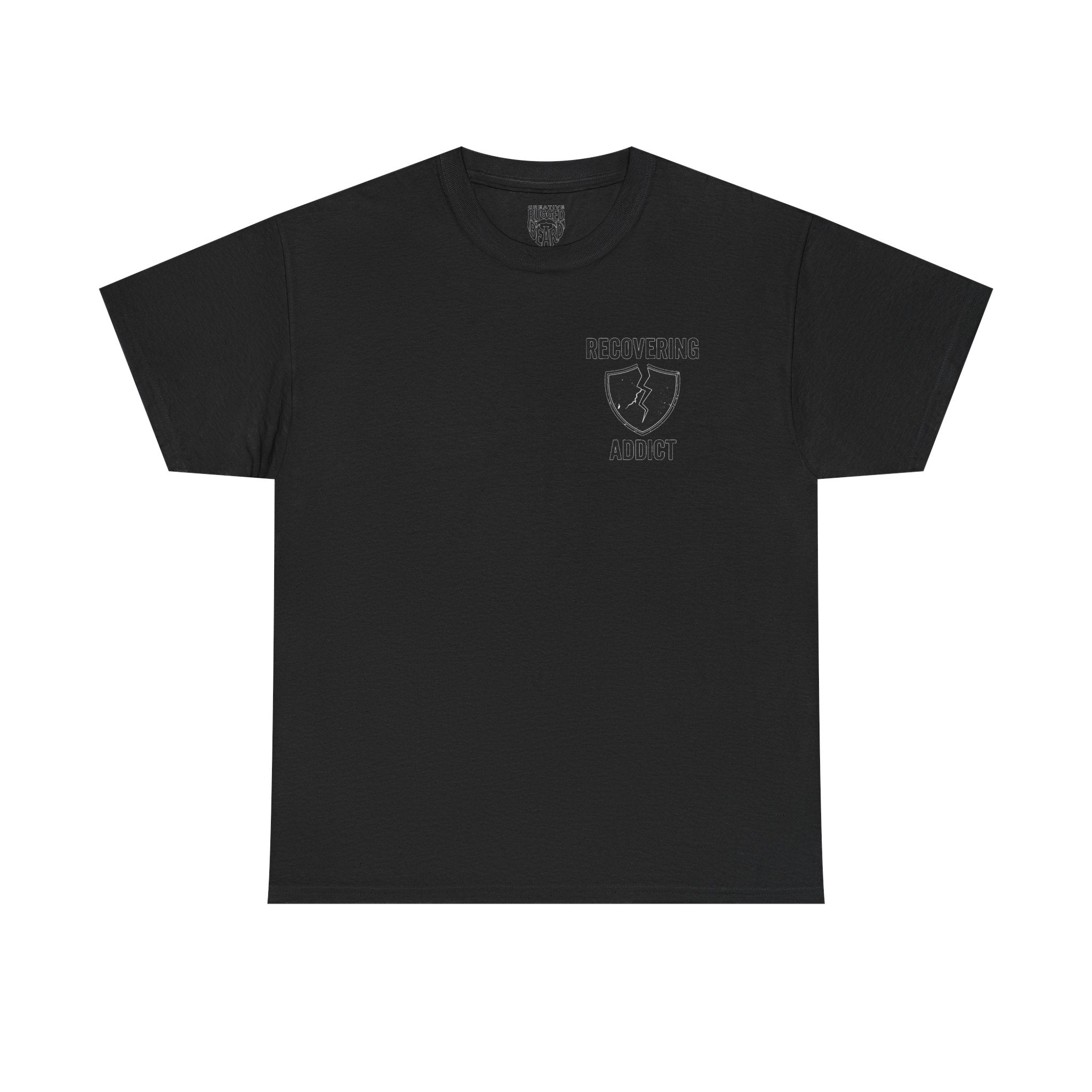 Addicted | Yes Sir T Shirt | Recovering Addict Red Graphic T Shirt