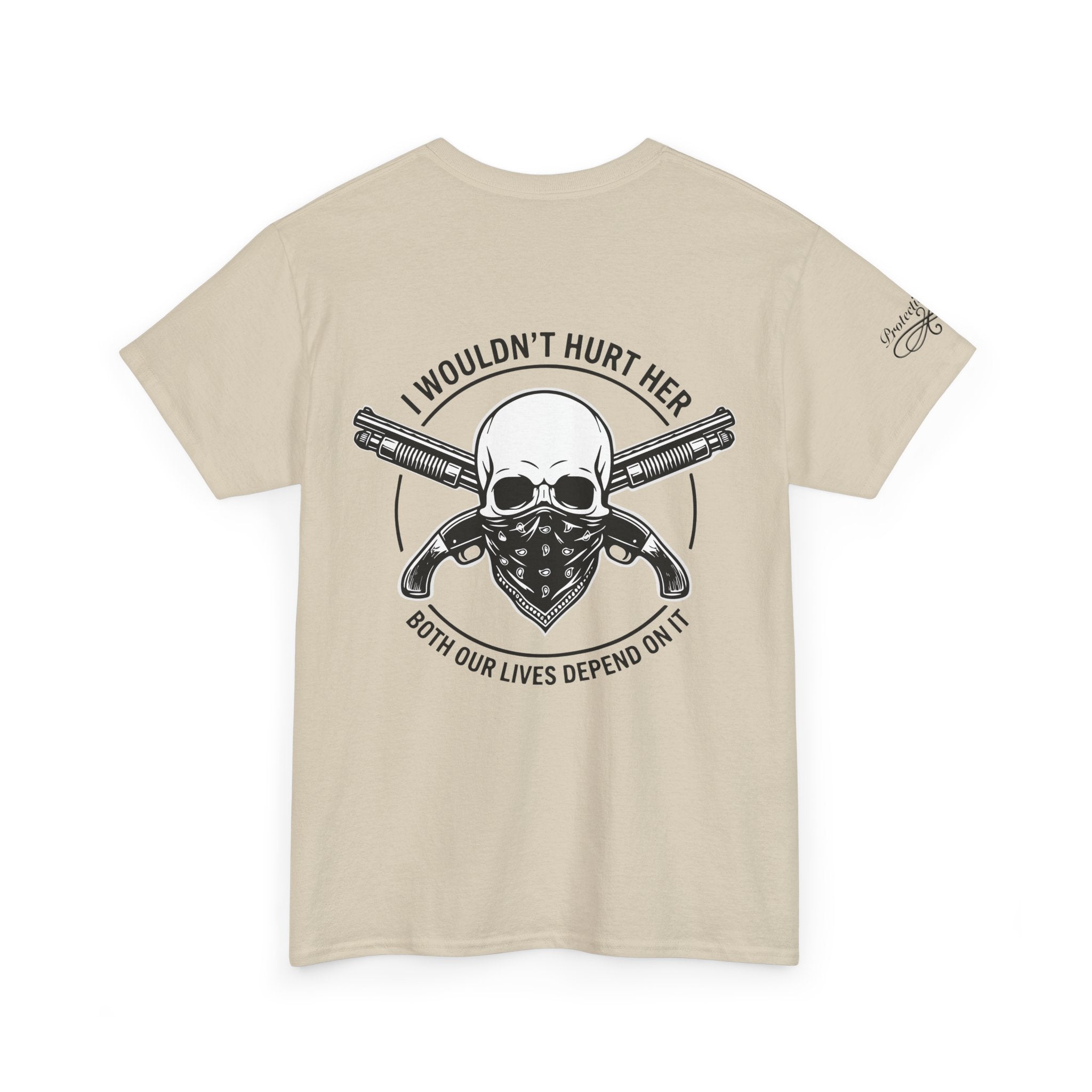 Protective Dad Sawed Off Shotguns T-Shirt | Here’s Your Warning