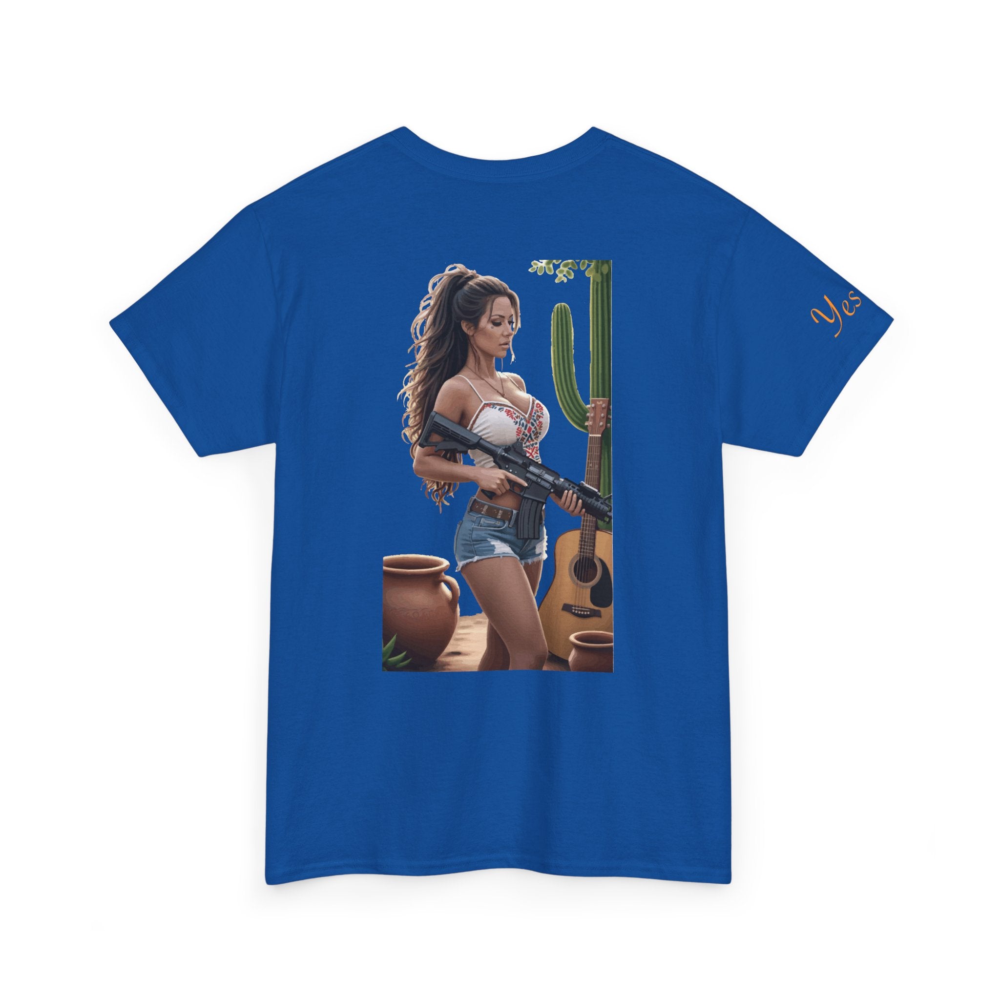 Nice Guitar-Yes Sir T-Shirt | Parental Advisory for the Bearded