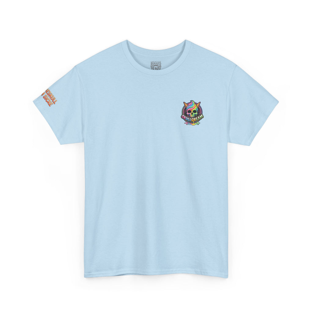 Skullcream-Orangeskull Cream Sickle T-Shirt | Colorful Drip Graphic Tee