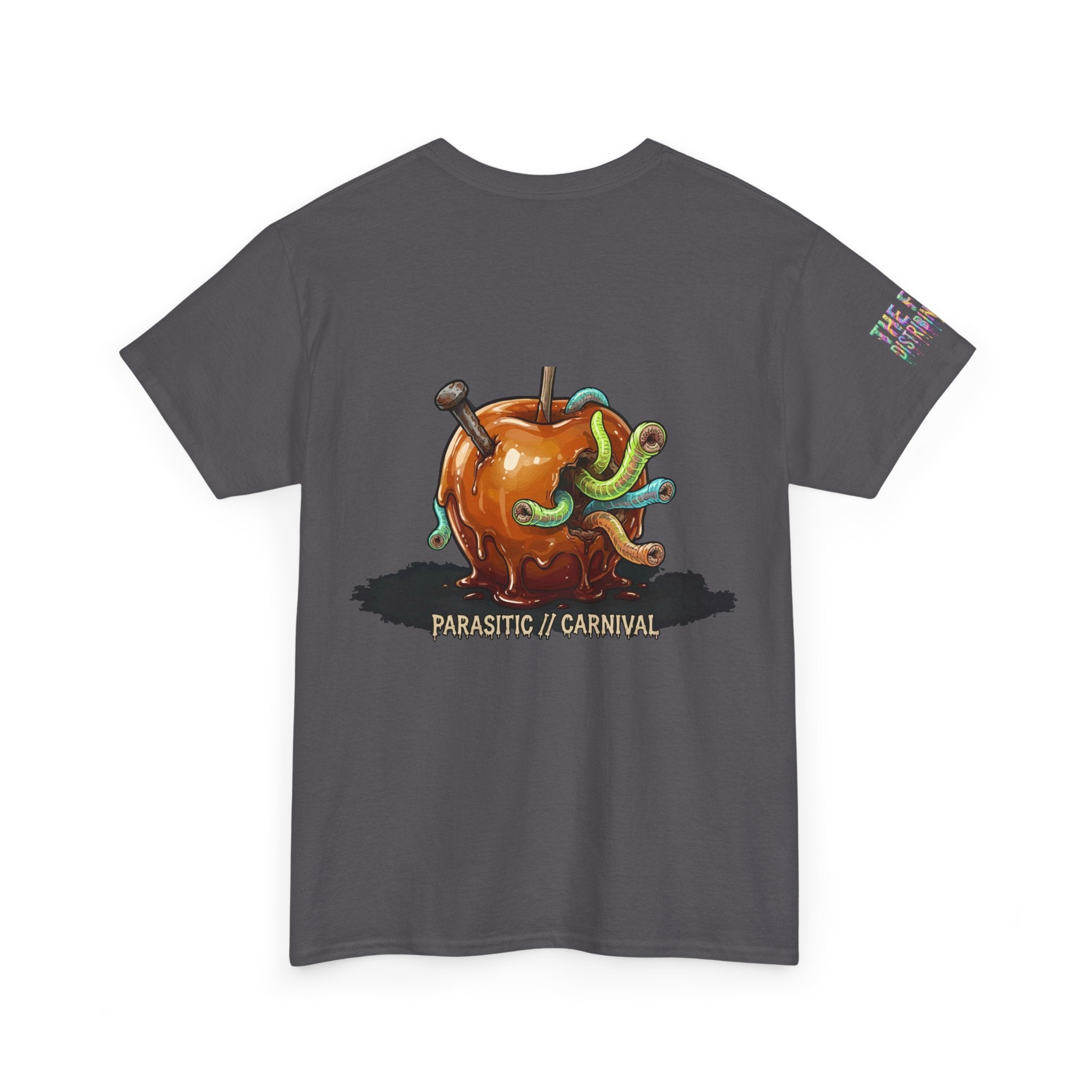 Skullcream Carnival Caramel Apple - Spooky Candy Apple Graphic T-Shirt