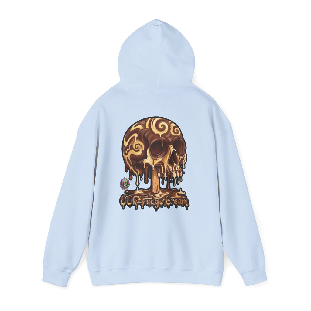 Skullcream-Ooh-Fudge Cream Hoodie | Dripping Skull Graphic