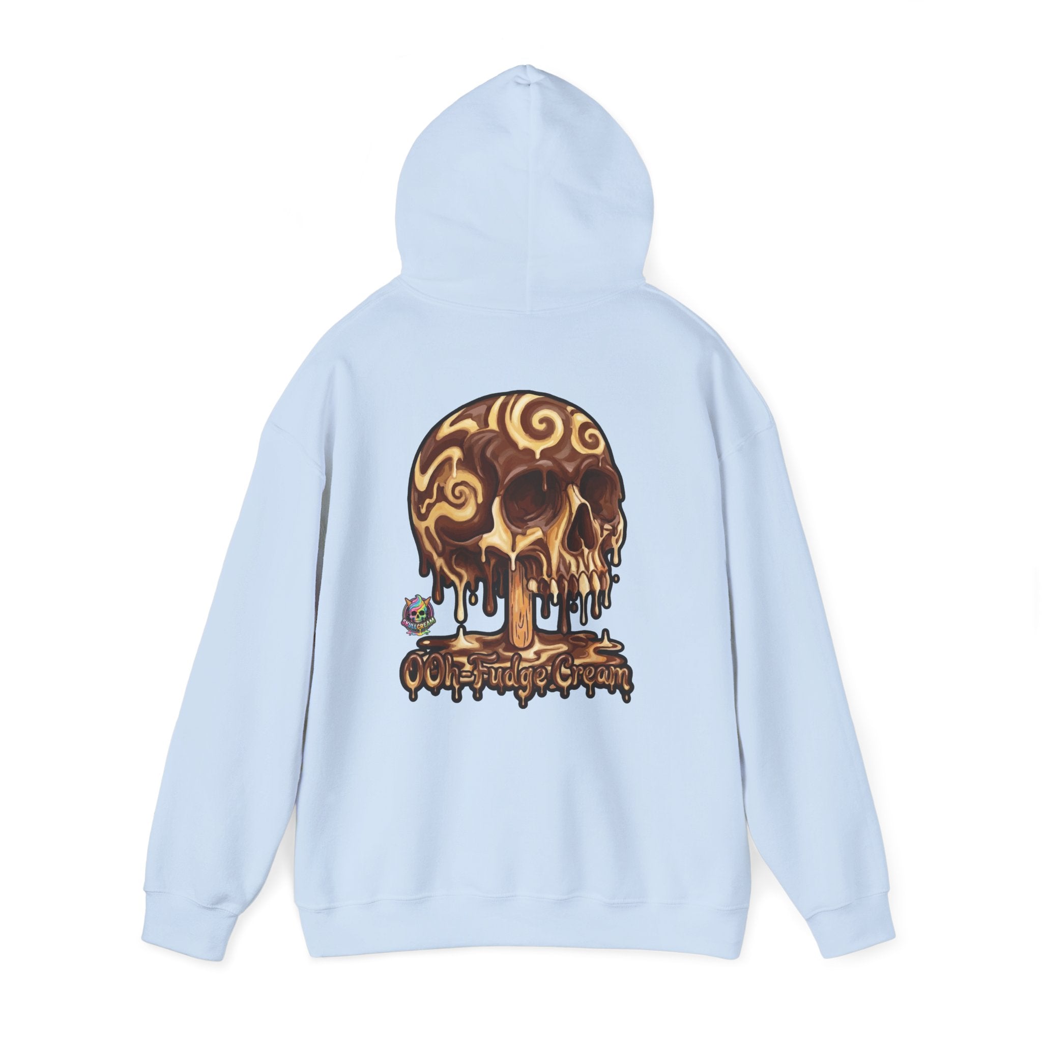 Skullcream-Ooh-Fudge Cream Hoodie | Dripping Skull Graphic