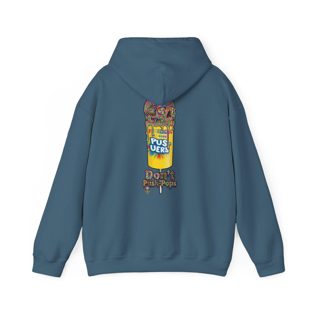 Skullcream-Don’t Push-Pops Hoodie | Dripping Skull Graphic