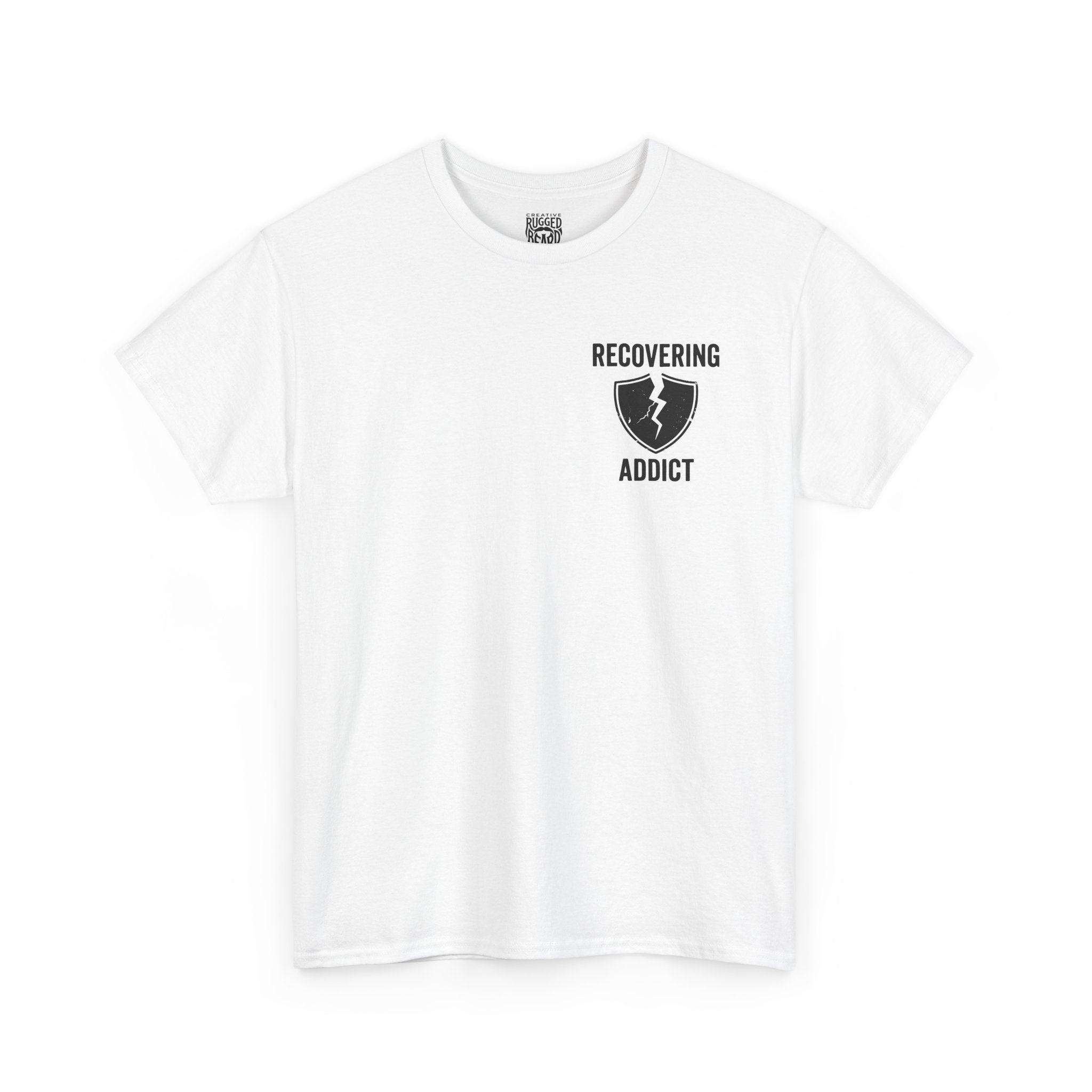 Addicted | Yes Sir T Shirt | Recovering Addict Green Graphic T Shirt