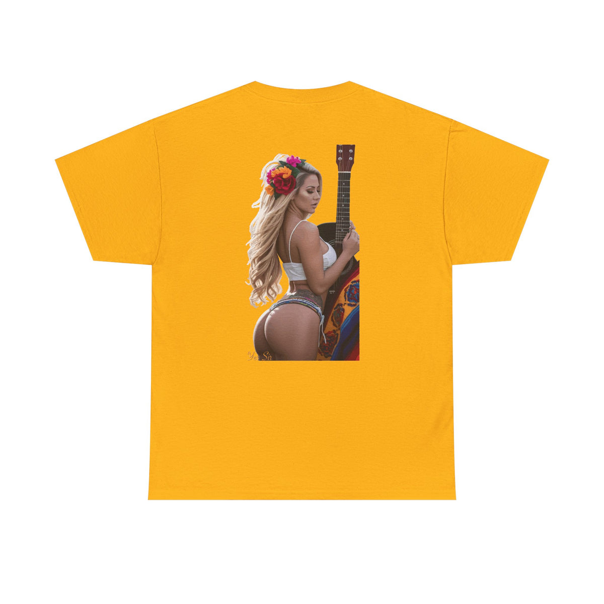 Pretty Flowers-Yes Sir T-Shirt | Parental Advisory  for the Bearded