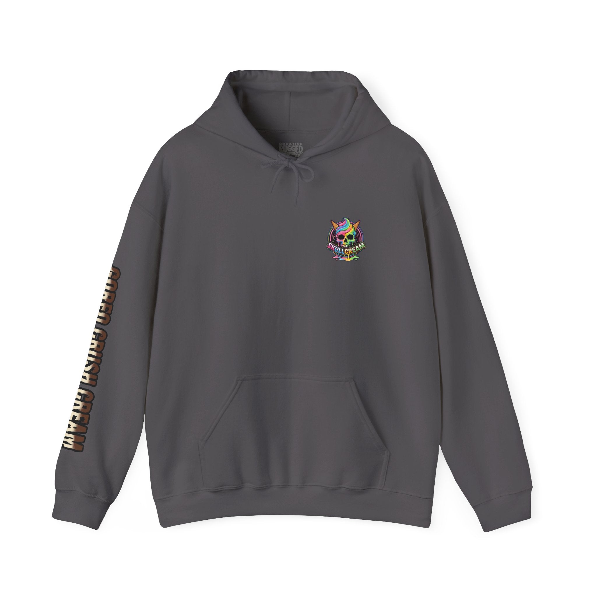 Skullcream-Goreo Crush Cream Hoodie | Dripping Skull Graphic