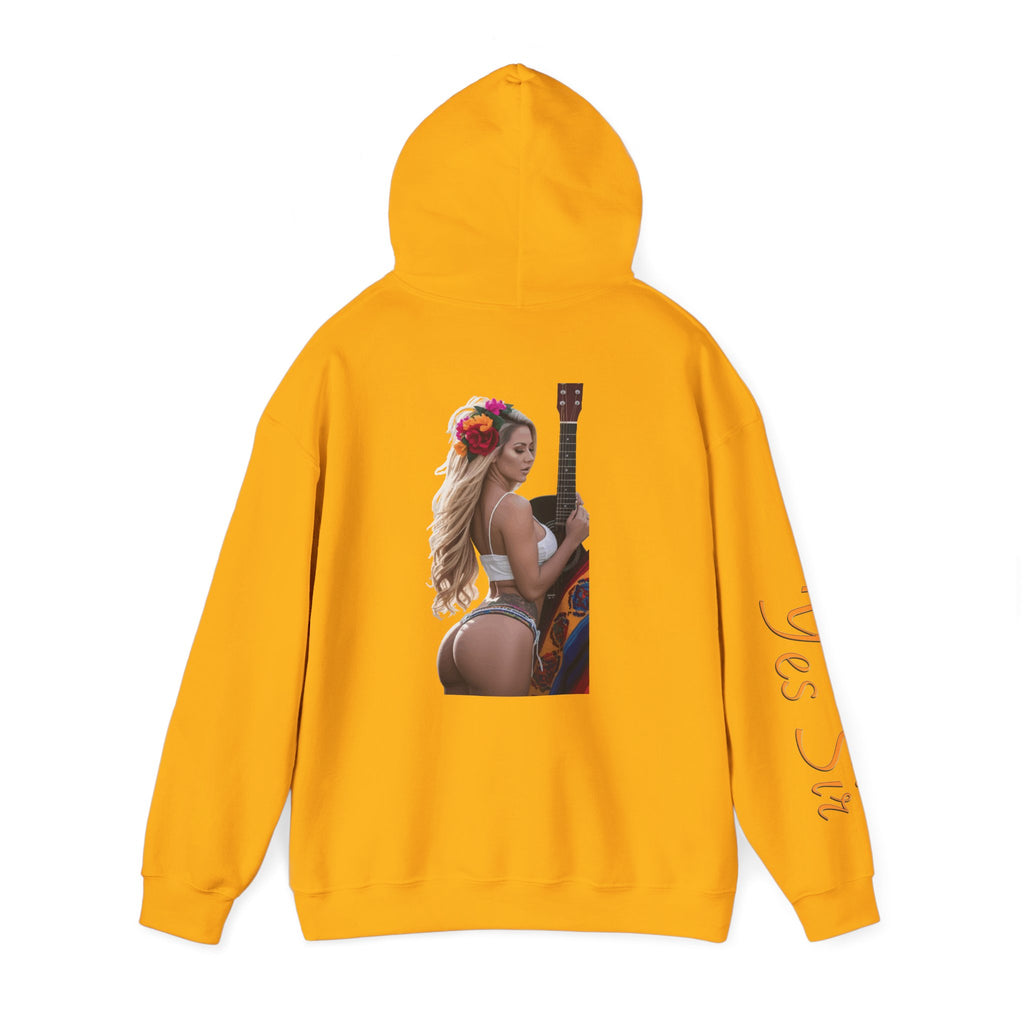 Pretty Flowers Yes Sir Hoodie | Parental Advisory  for the Bearded