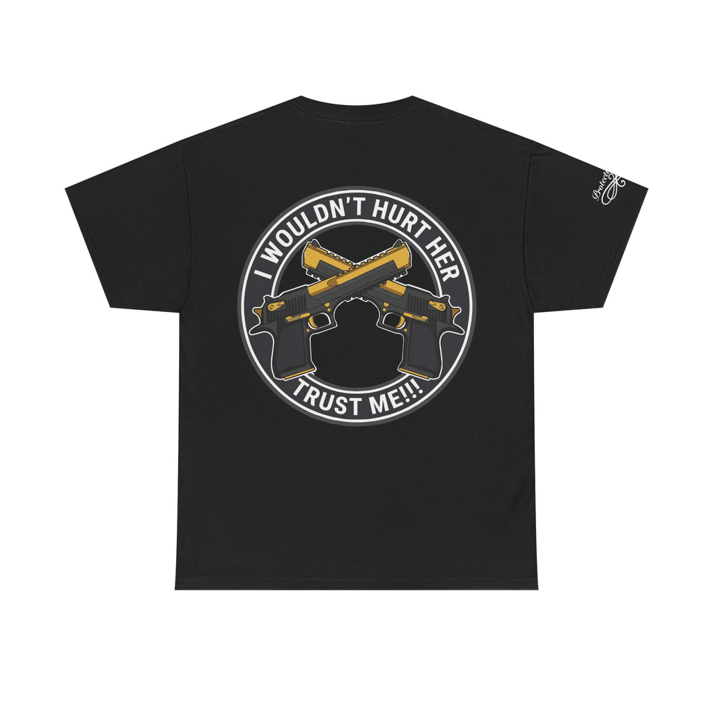 Protective Dad-Pistols T-Shirt | Here’s Your Warning | White Font