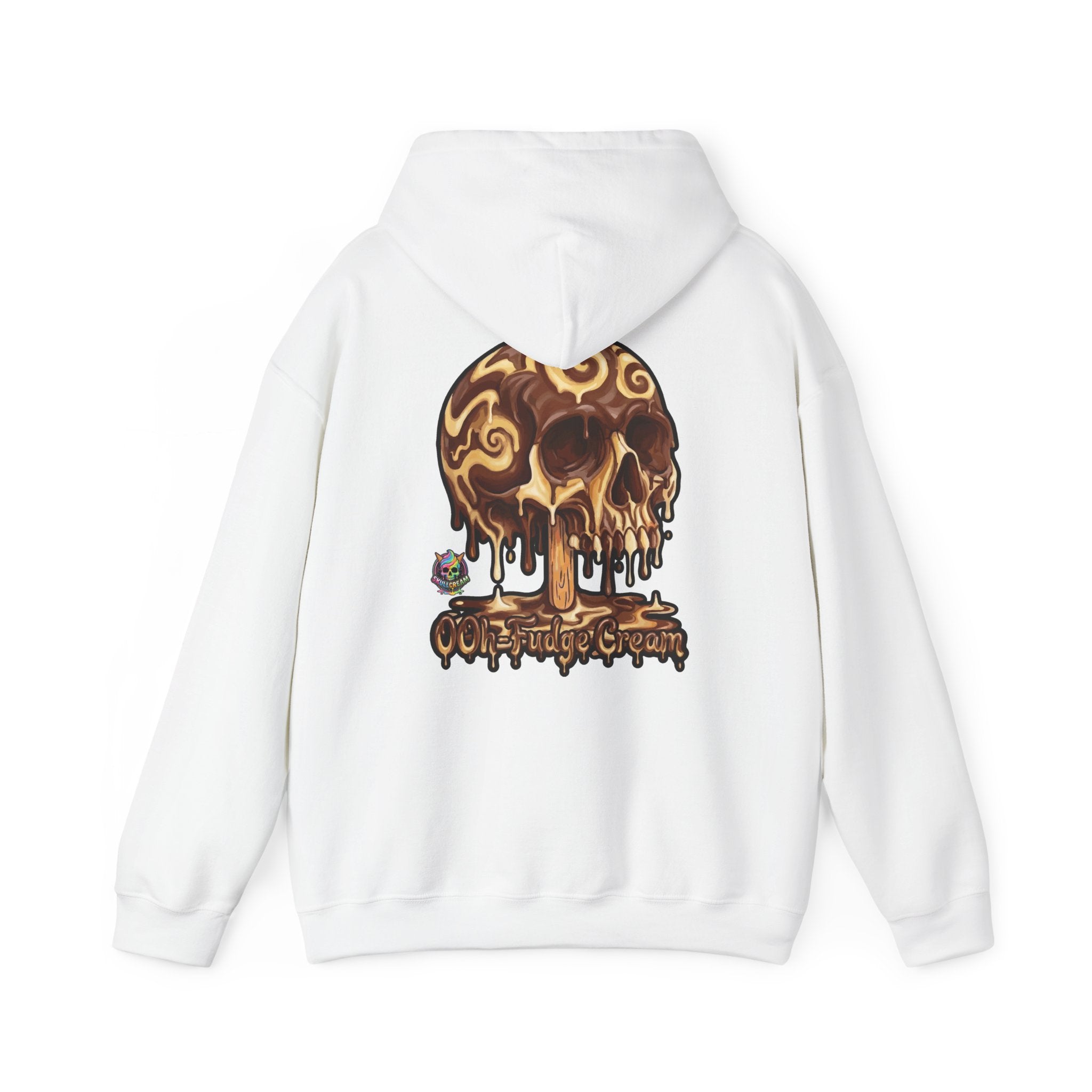 Skullcream-Ooh-Fudge Cream Hoodie | Dripping Skull Graphic