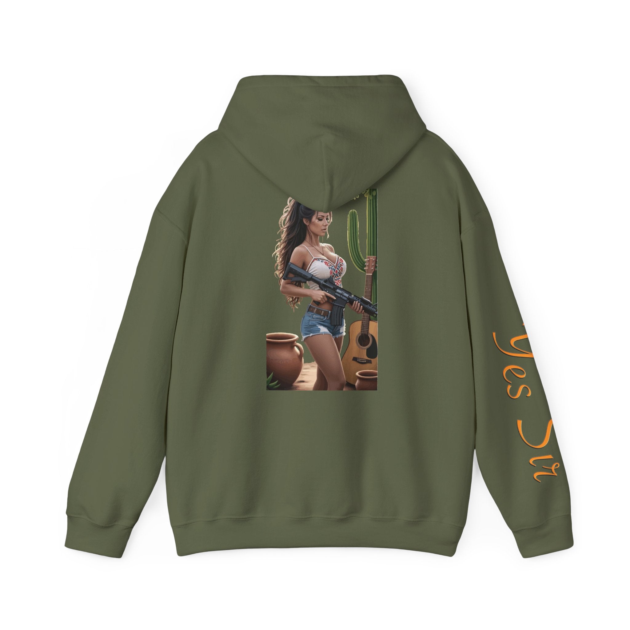 Nice Guitar- Yes Sir Hoodie | Parental Advisory  for the Bearded
