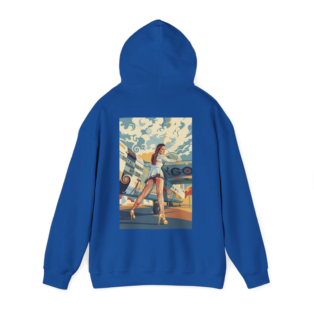 Good Girls-Pin Up Stewardess Hoodie | Parental Advisory  for the Bearded