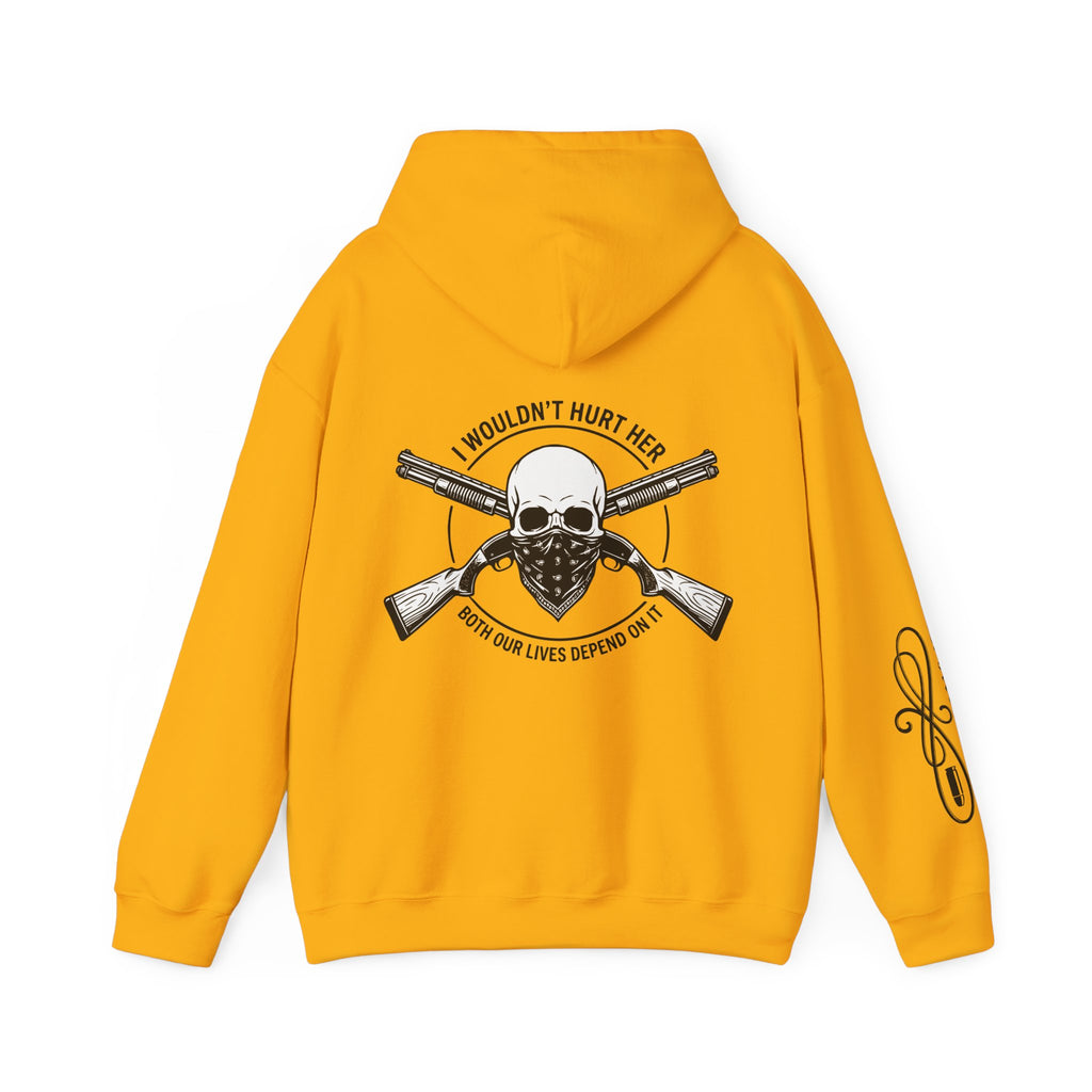 Protective Dad-Shotguns Hoodie | Here’s Your Warning | Black Font
