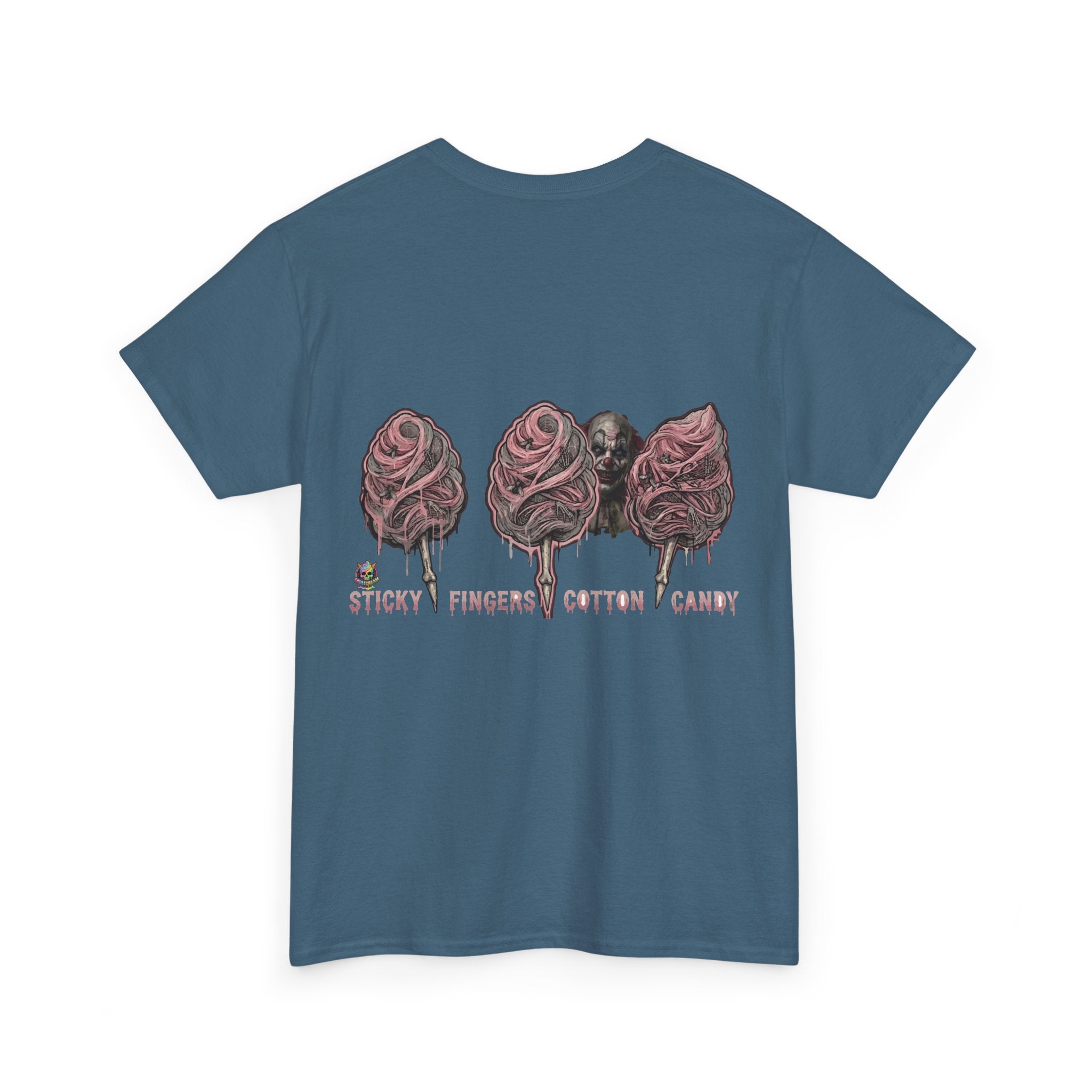 Cotton Candy Skullcream T Shirt — 'Sticky Fingers' Graphic T-Shirt