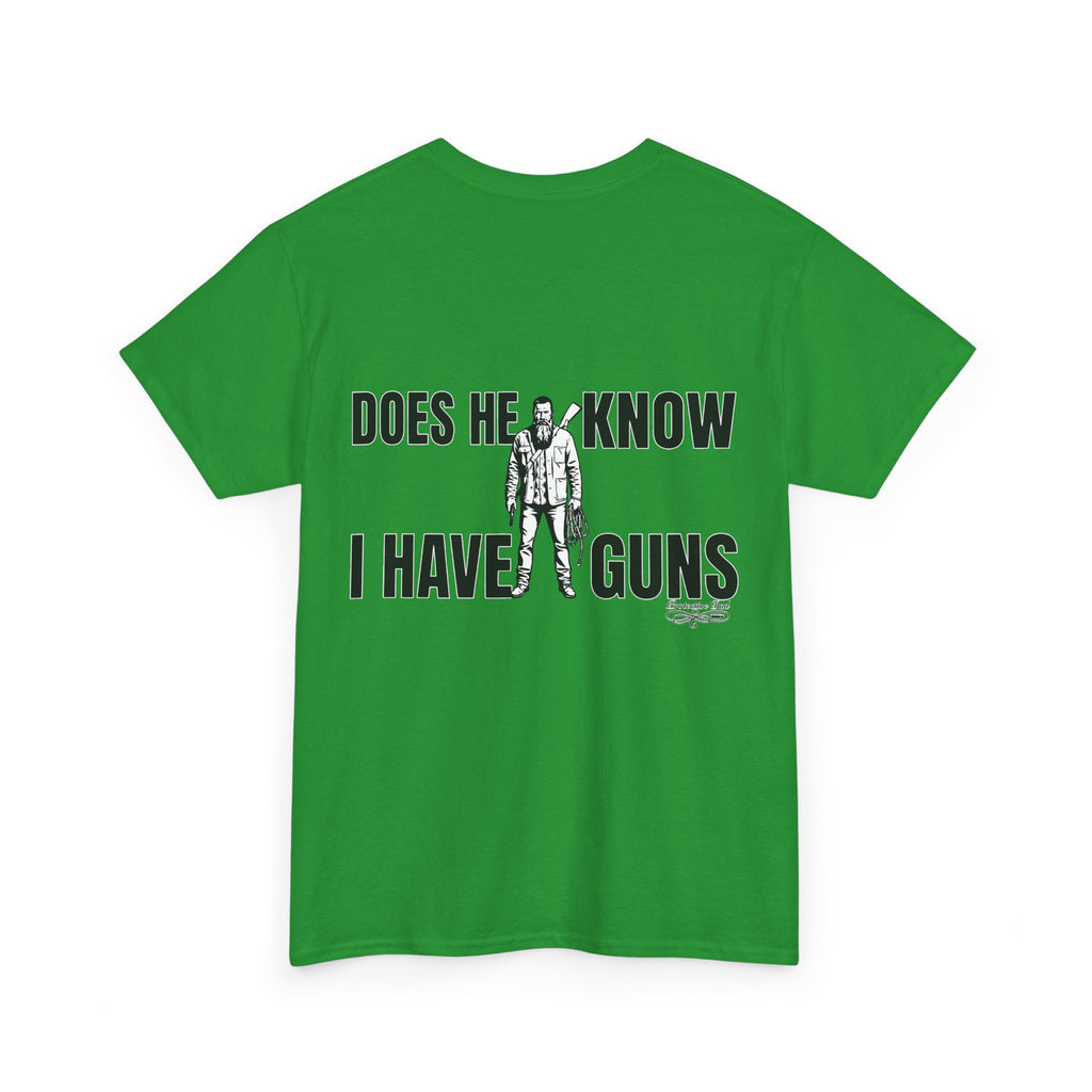 Protective Dad Does He Know T-Shirt| Here’s Your Warning