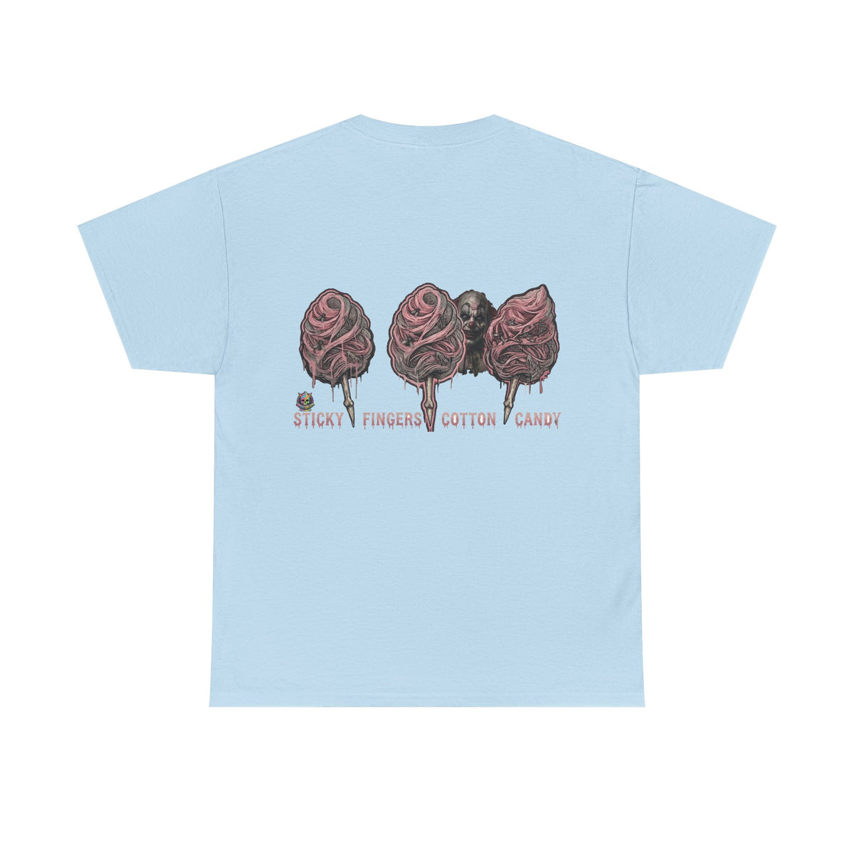 Cotton Candy Skullcream T Shirt — 'Sticky Fingers' Graphic T-Shirt