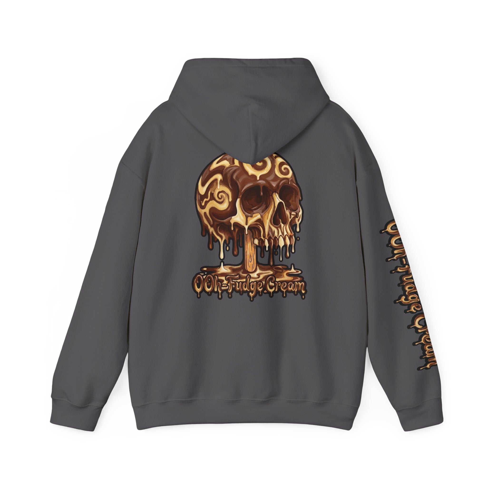 Skullcream-Ooh-Fudge Cream Hoodie | Dripping Skull Graphic