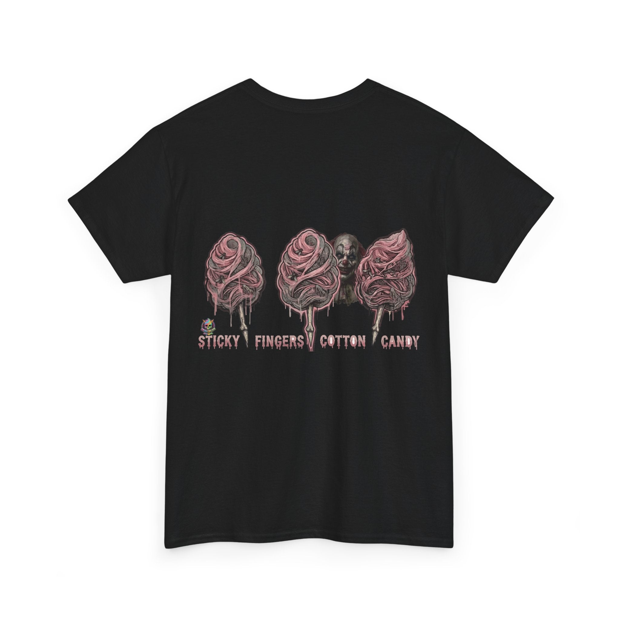 Cotton Candy Skullcream T Shirt — 'Sticky Fingers' Graphic T-Shirt