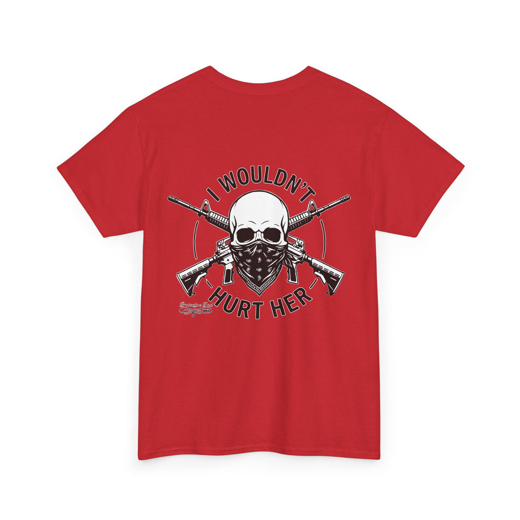 Protective Dad Assault Rifles T-Shirt | Here’s Your Warning
