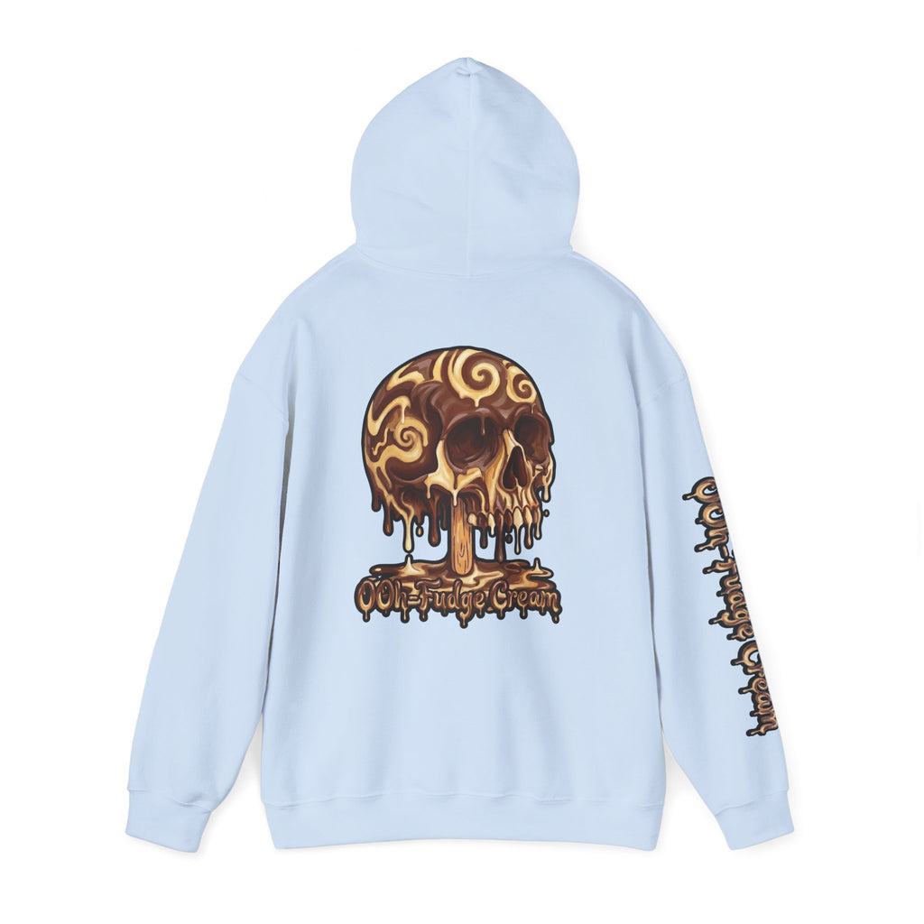 Skullcream-Ooh-Fudge Cream Hoodie | Dripping Skull Graphic