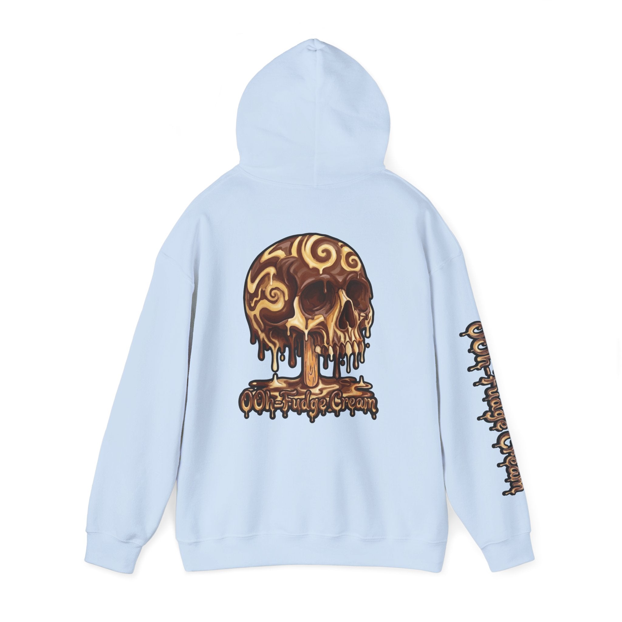 Skullcream-Ooh-Fudge Cream Hoodie | Dripping Skull Graphic