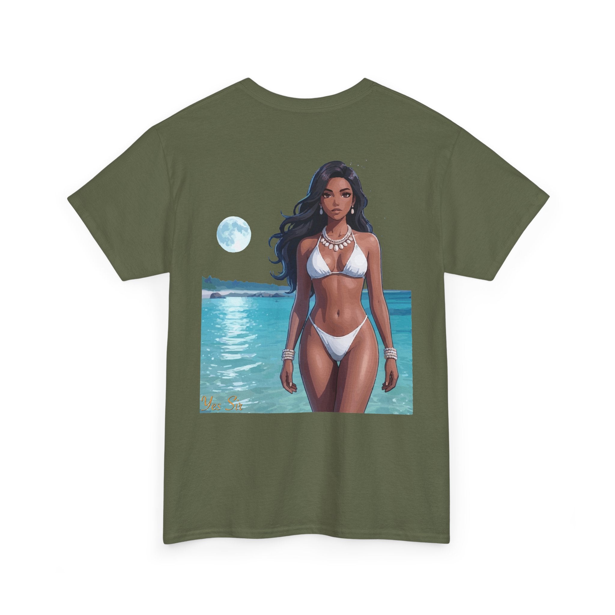 Under the Moon Light Yes Sir T-Shirt | Parental Advisory  for the Bearded