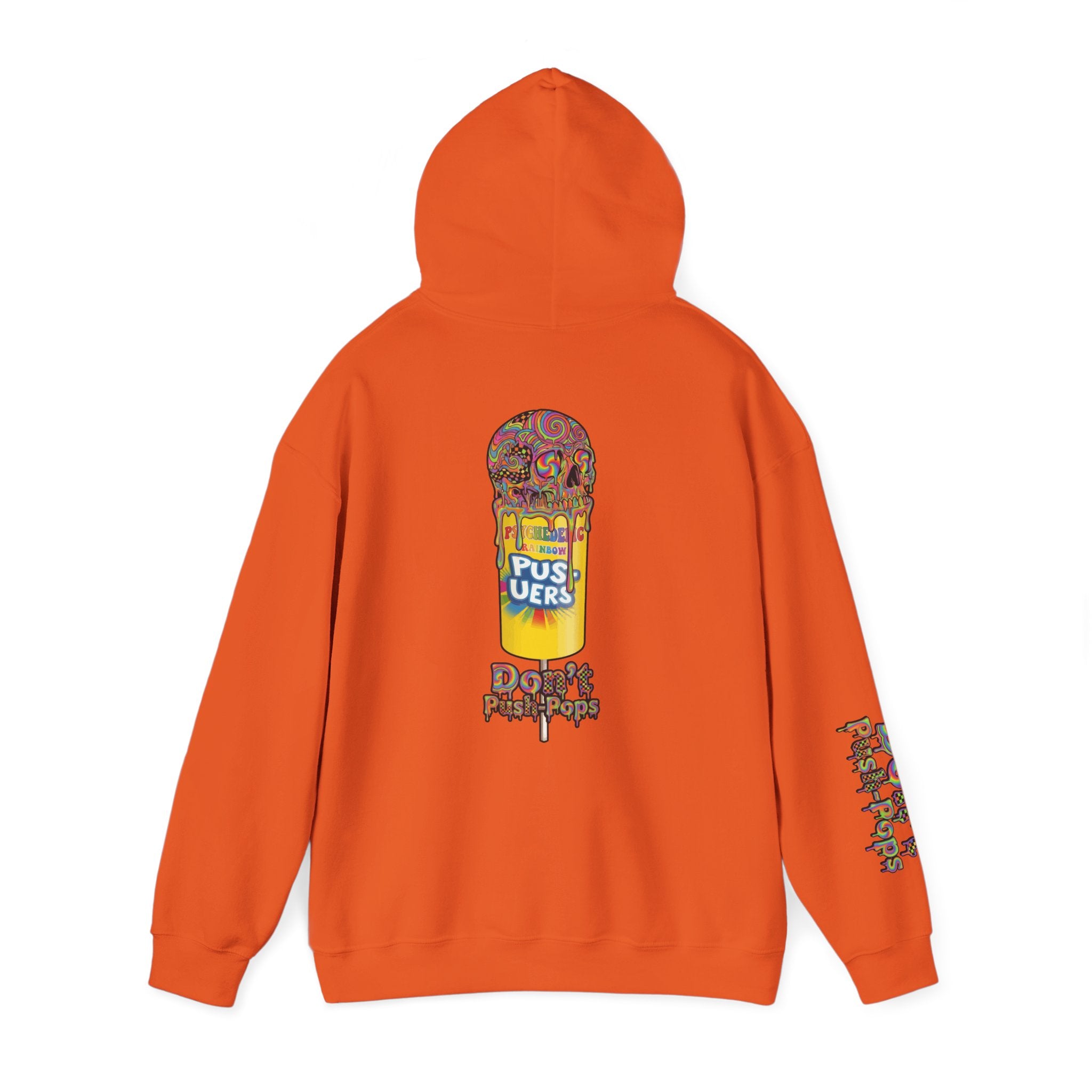 Skullcream-Don’t Push-Pops Hoodie | Dripping Skull Graphic