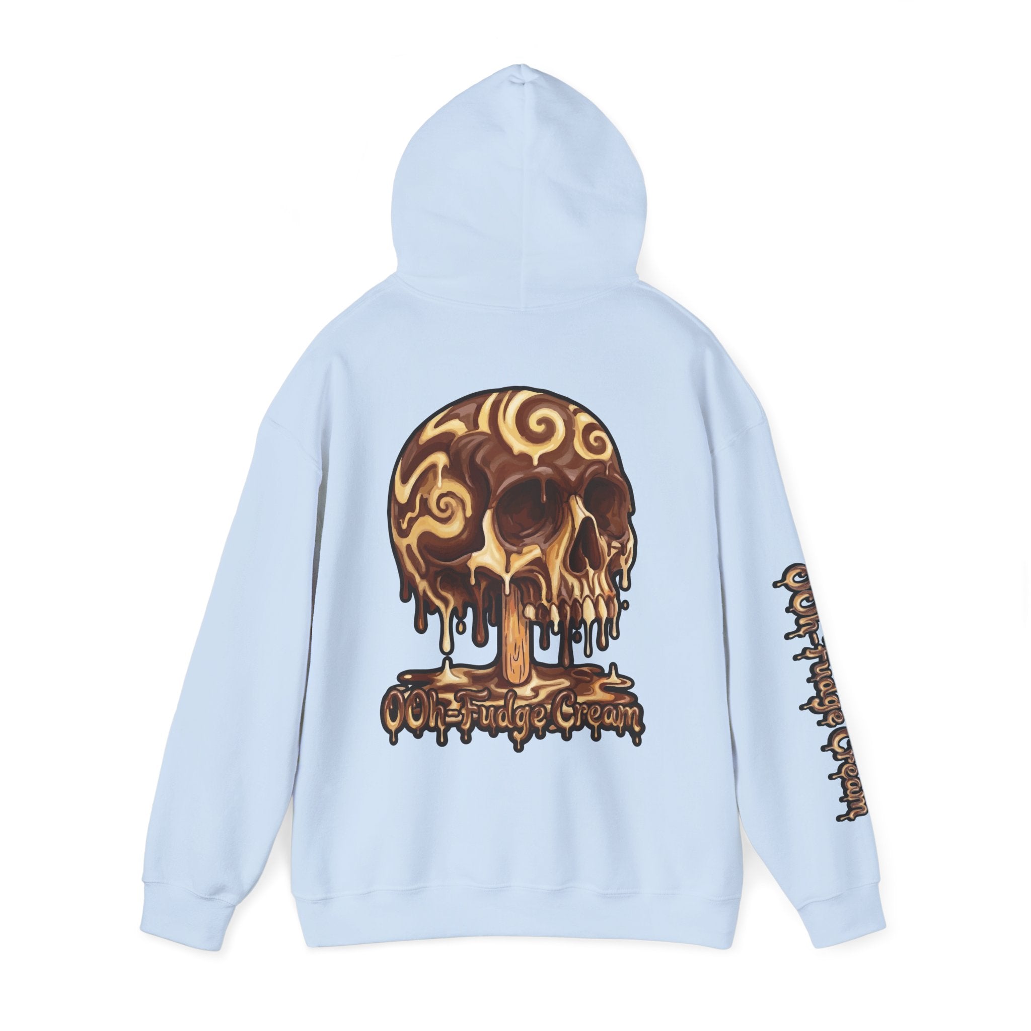 Skullcream-Ooh-Fudge Cream Hoodie | Dripping Skull Graphic