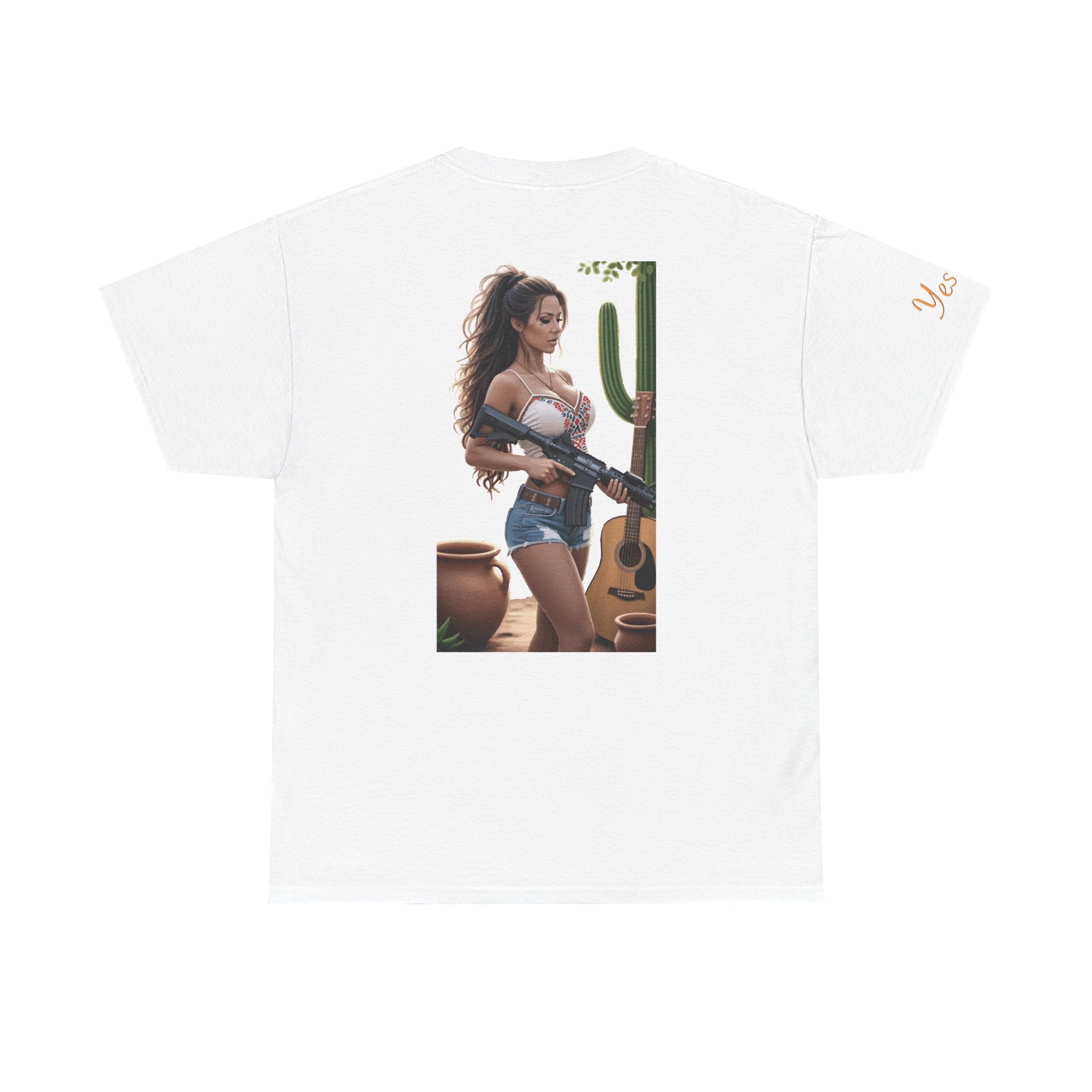 Nice Guitar-Yes Sir T-Shirt | Parental Advisory for the Bearded