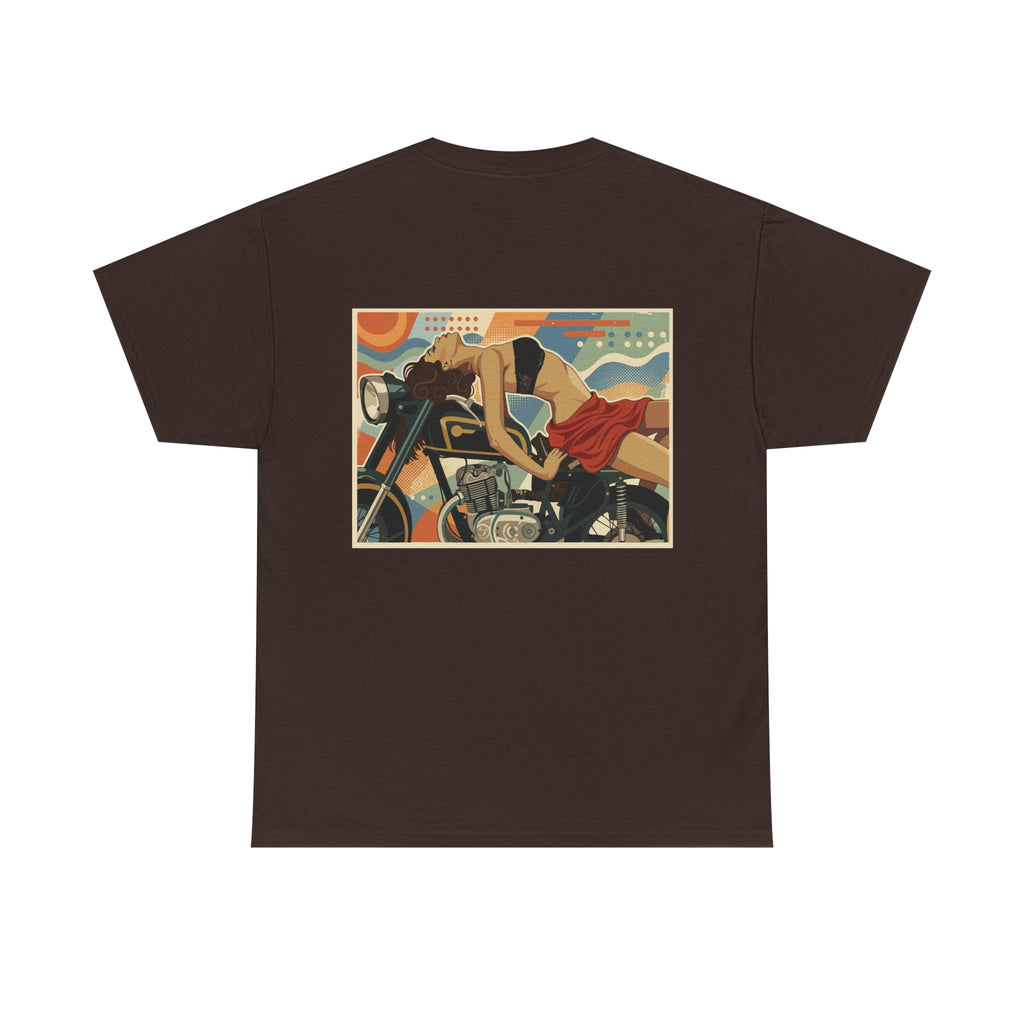 Yes Sir-Pin Up Biker T-Shirt | Parental Advisory  for the Bearded