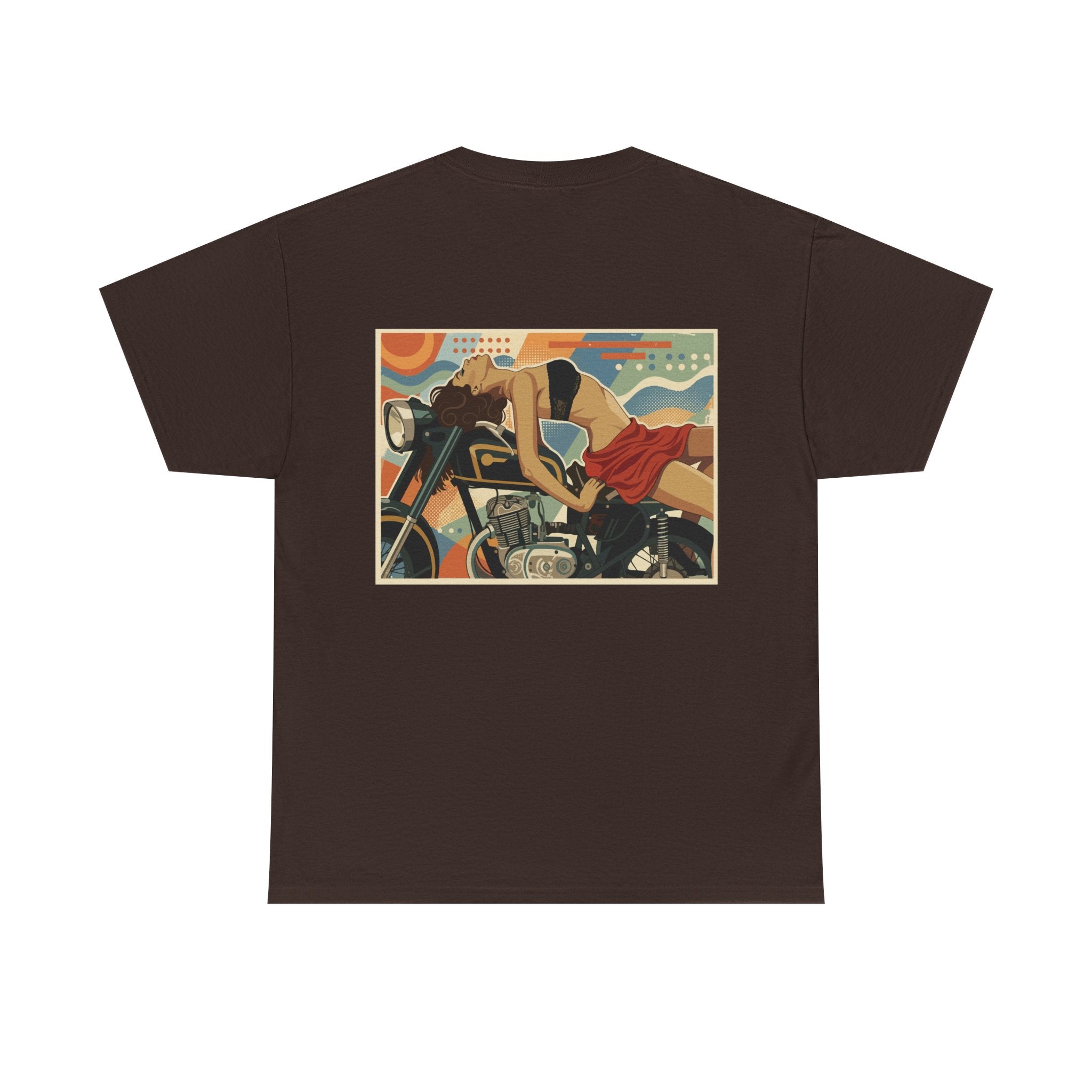 Yes Sir-Pin Up Biker T-Shirt | Parental Advisory  for the Bearded