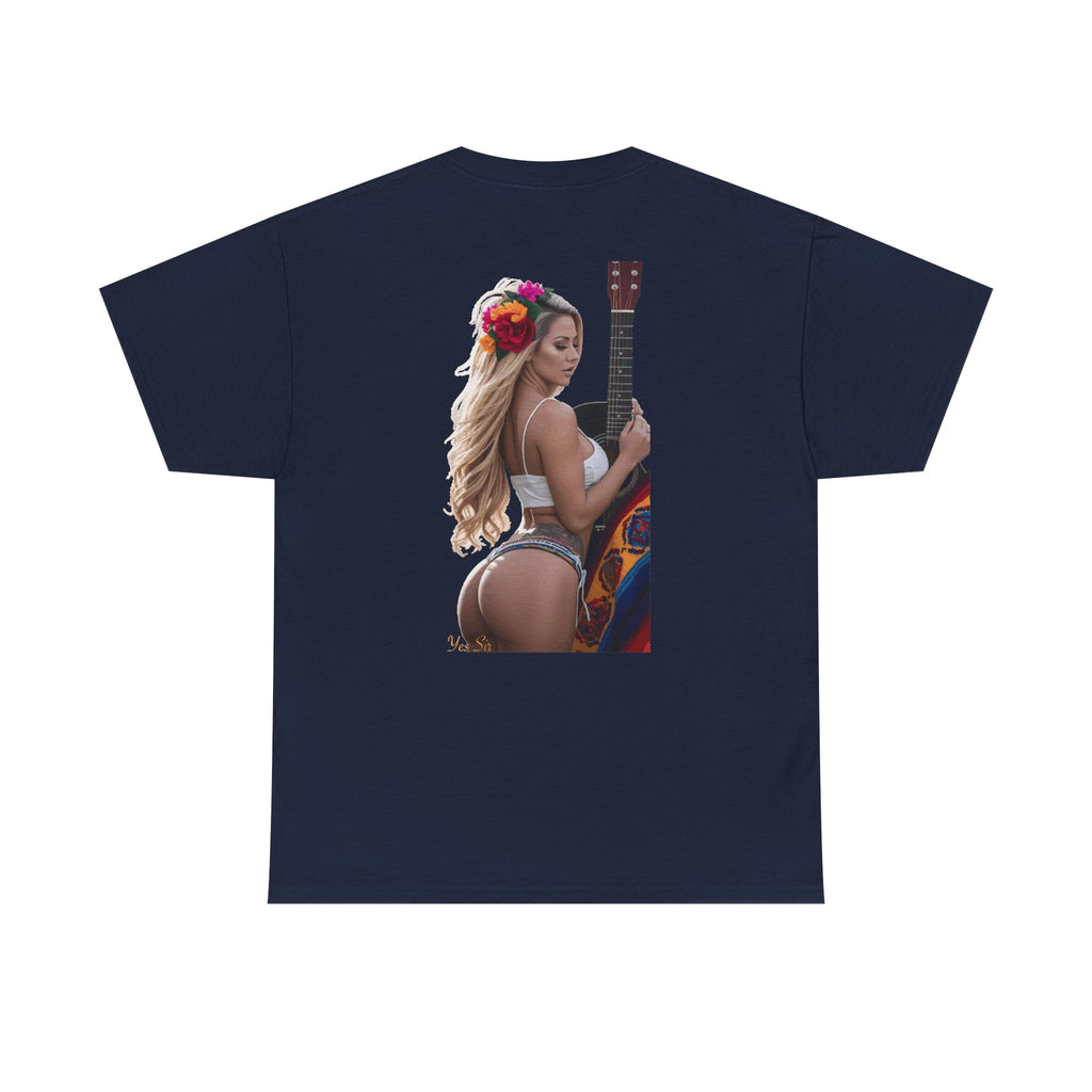 Pretty Flowers-Yes Sir T-Shirt | Parental Advisory  for the Bearded